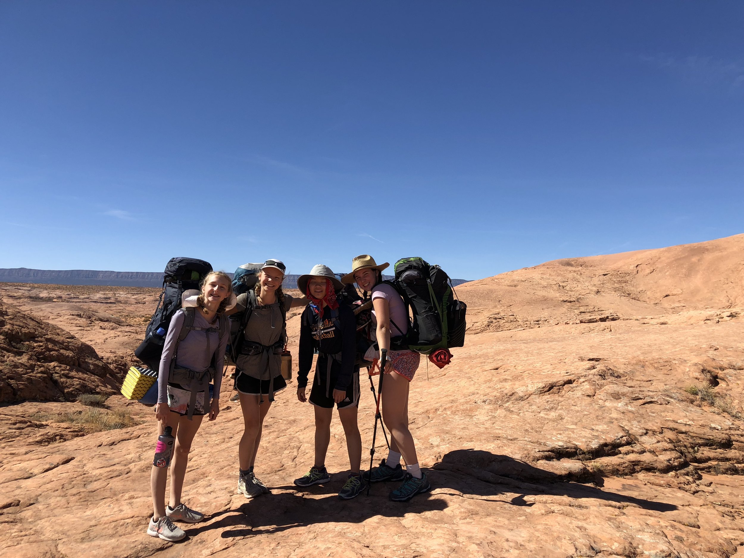 High school backpacking outdoor education program Escalante Utah