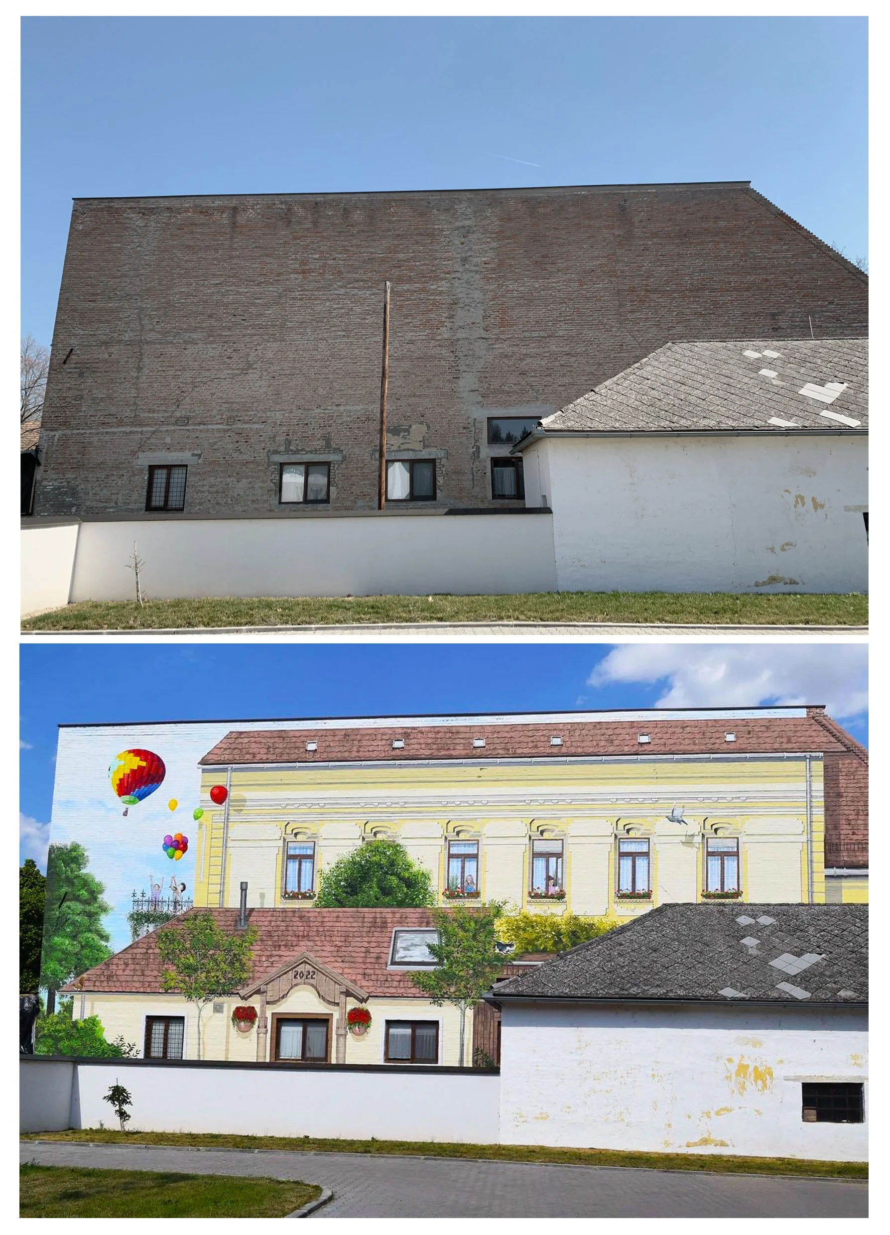 vertigo-murals-elötte-utánna-tűzfalfestés-léghajó-festés-Bóly-faldekoráció-tűzfalfestmény-homlokzat-imitáció-falfestmény-dekorációs-festés.jpg
