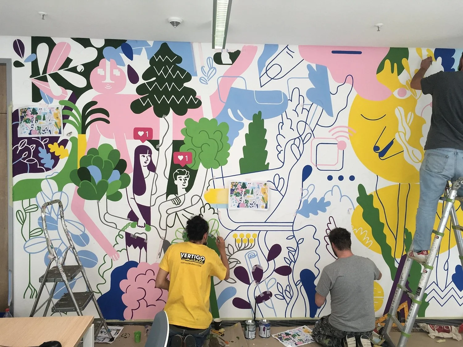 Vertigo Murals falfestő csapat – bemutatkozás, egyedi beltéri és kültéri mural festés