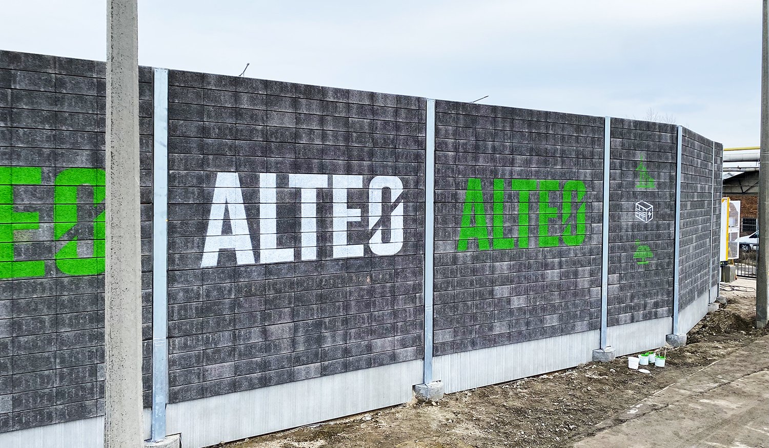 ALTEO Győr-Logófestés zajfogófalra