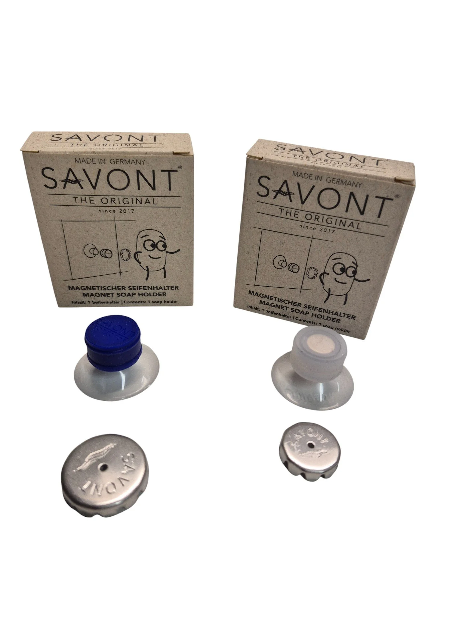 Magnet Seifenhalter mit Saugnapf und Protector, die schwebende Seife in 2 Varianten