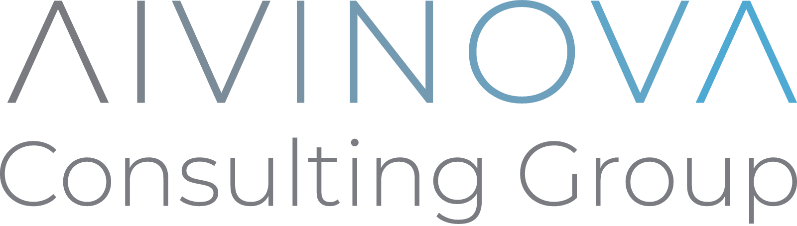 Das Logo der Firma AVINOX Consulting Group, bestehend aus stilisiertem Text in verschiedenen Farben.