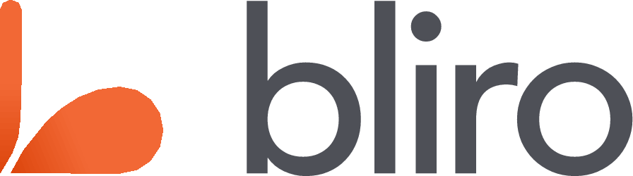 Logo der Firma Biro, bestehend aus einem orangefarbenen Blatt und dem schwarzen Schriftzug 'biro'.