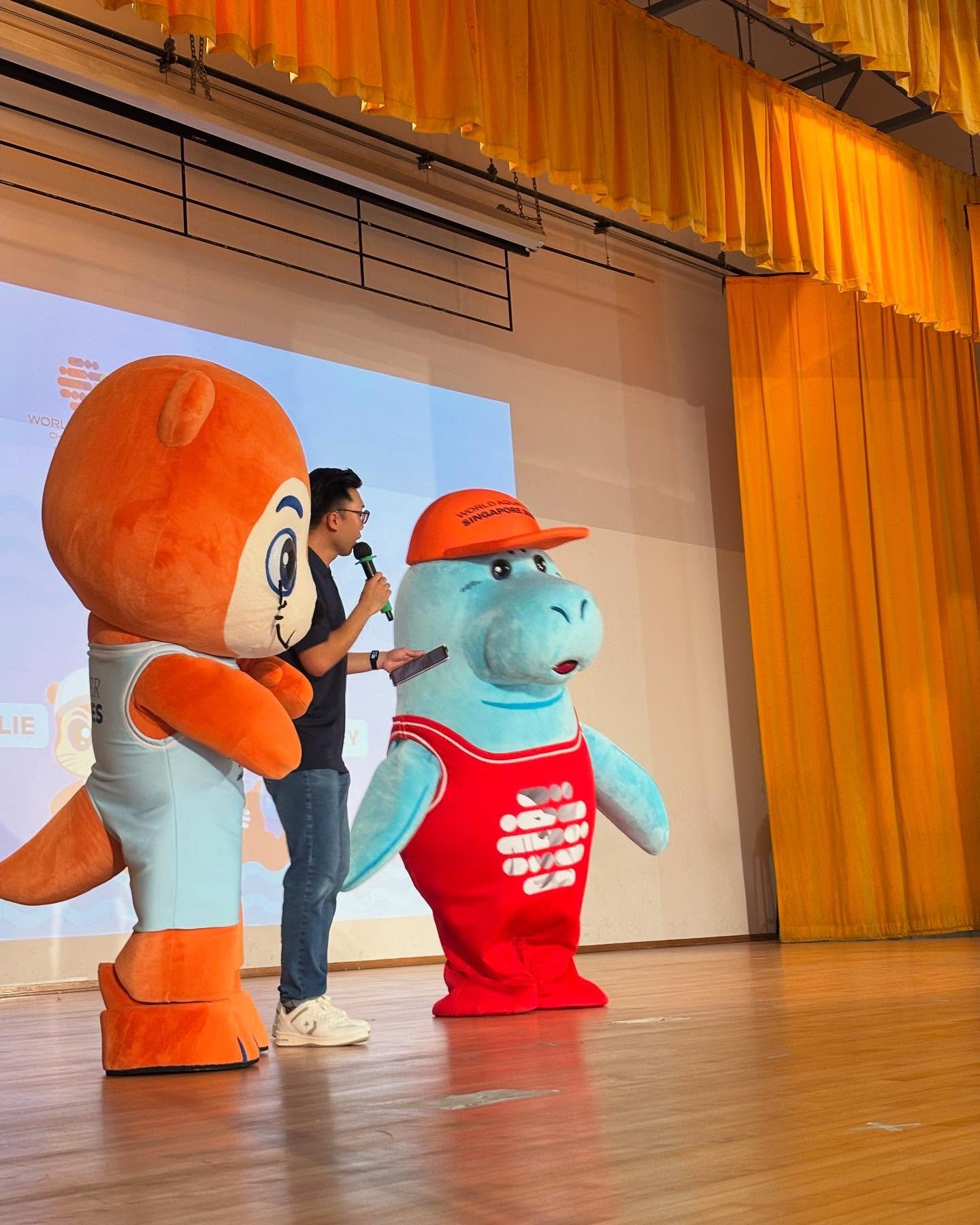 🌟💦 Making a Splash at Sengkang Green Primary School! 💦🌟
We had another fantastic day bringing the excitement of the World Aquatics Championships – Singapore 2025 to life! 🎉🏊‍♂️
The students enjoyed an engaging live show, learning all