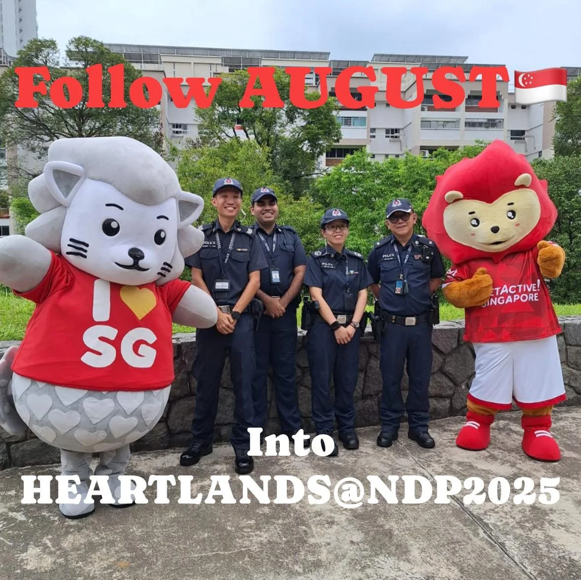 🦁✨ Follow August into the Heartlands @ NDP2025! ✨🇸🇬
Missed August during the National Day Parade (NDP) 2025 show? NO WORRIES! 💨 With his mystical Singaporean watery magic 🌊, August transported himself to ALL FIVE HEARTLAND LOCATIONS across Sing