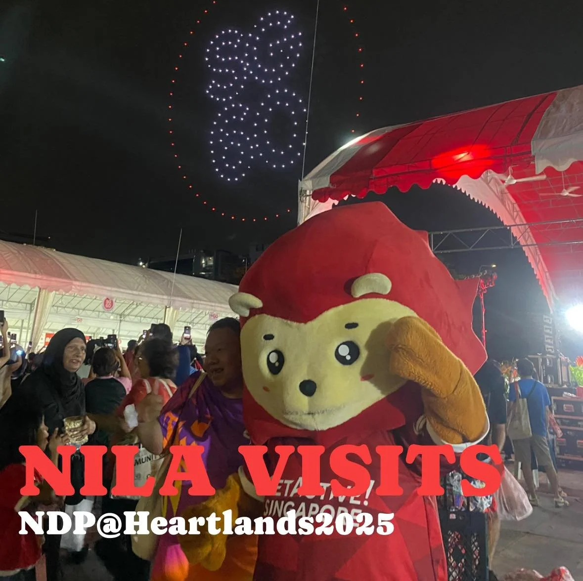 🦁💃 Nila Takes Over the Heartlands @ NDP2025! 💃🦁
On 10 August, Nila brought the energy to all 5 Heartland locations across Singapore, showcasing his FAVOURITE Dance of the Nation 2025—a lively remix of this year’s NDP theme song, &ldq