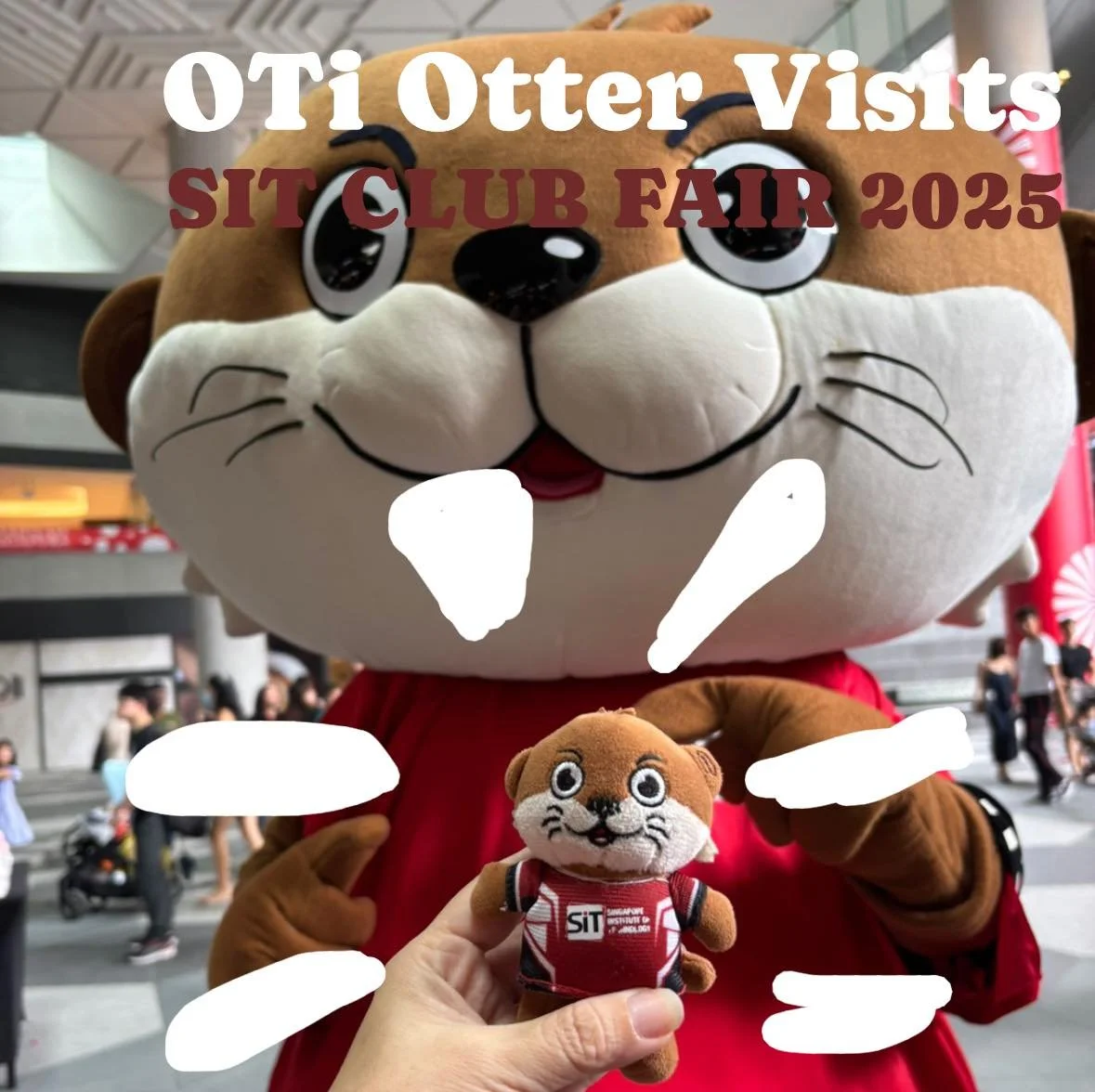 🦦🎉 WELCOME THE FRESH BATCH! 🎉🦦
Our favourite otter, OTI, was busy waddling around the SIT Club Fair 2025, saying hi to students, checking out the different clubs, and of course—posing for endless photos 📸✨. Turns out, OTI might just have