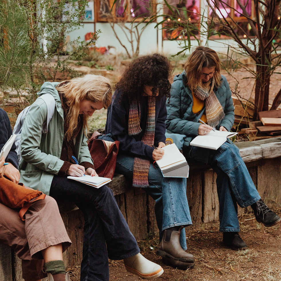 Self reflection and contemplation at event in Thornbury