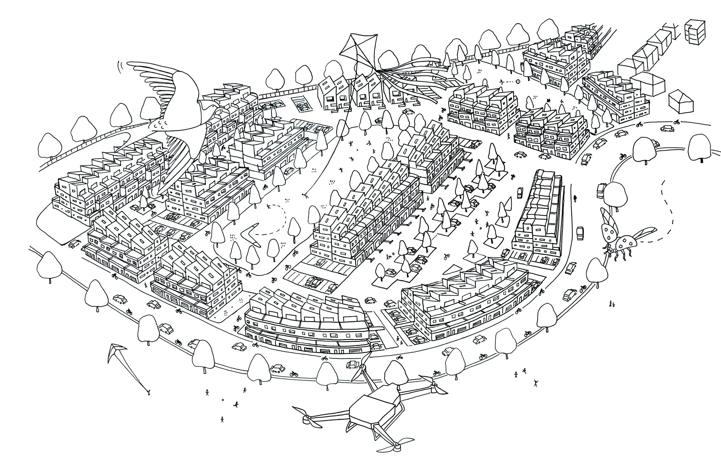 new development illustration