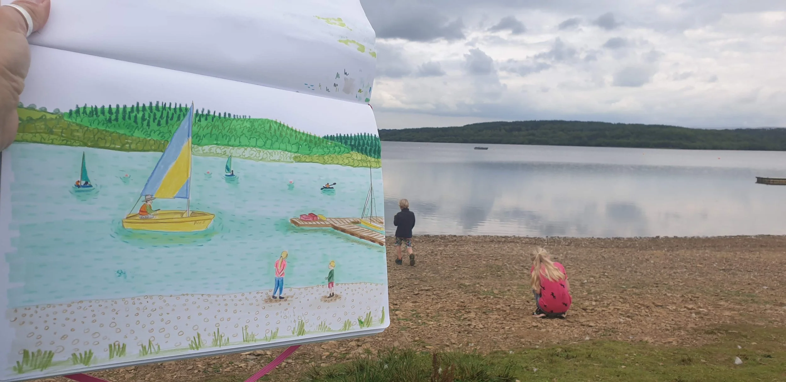 lake sketch