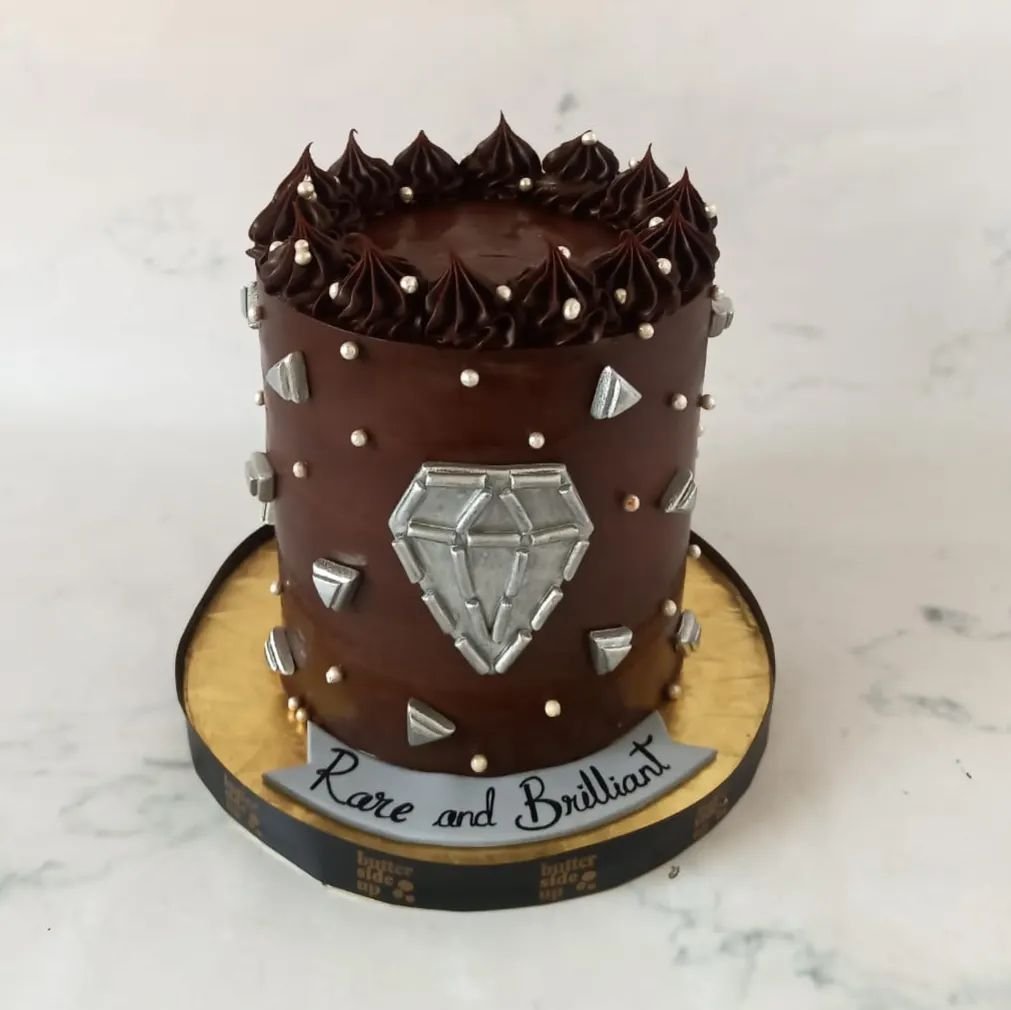 Diamond themed cake for the gems we know

[ customised cakes bangalore, chocolate truffle cake]