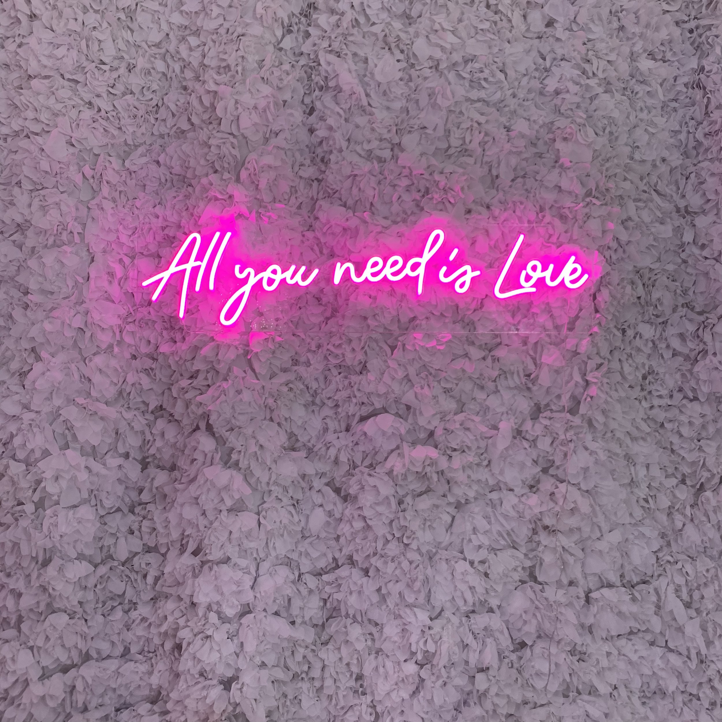Flower Wall & All You Need Is Love Neon Sign.jpeg