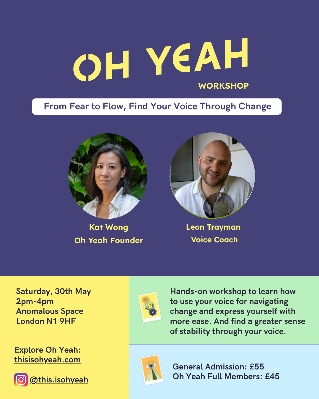 Oh Yeah Workshop: From Fear to Flow