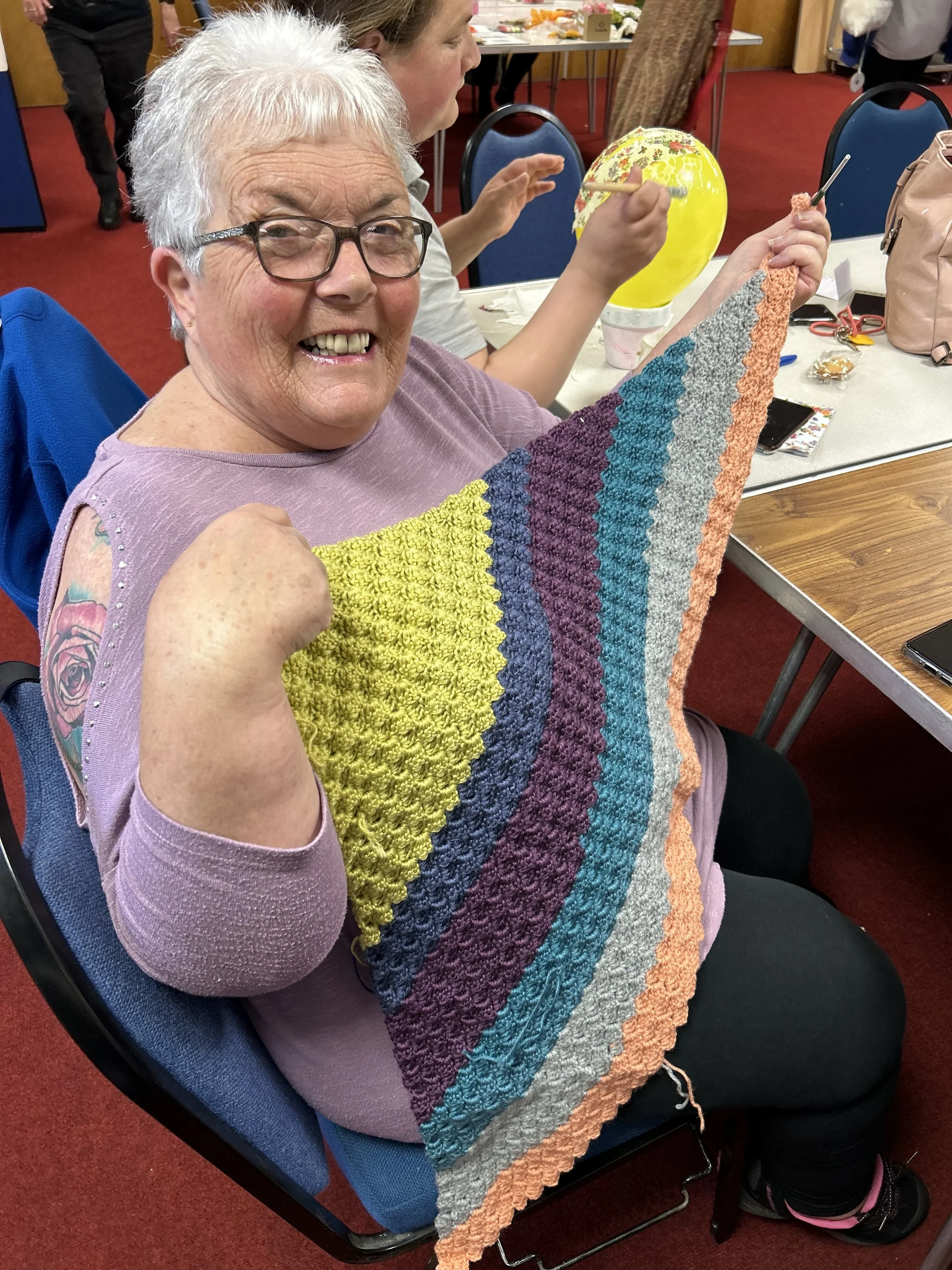 Sheila at Nifty Knitters