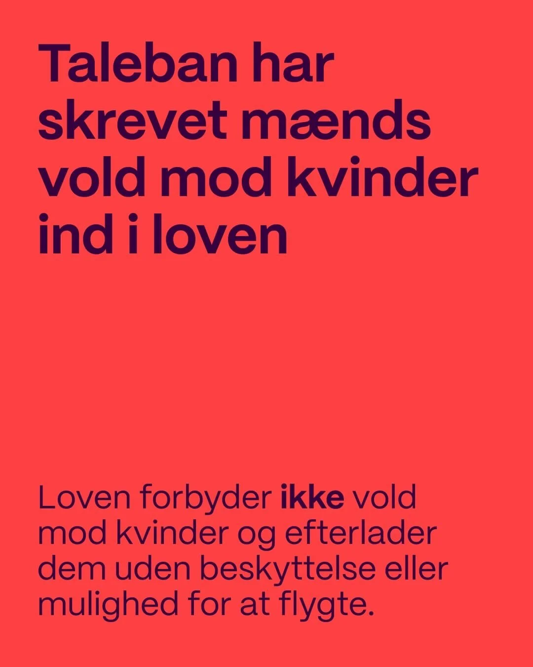 Forholdene for piger og kvinder i Afghanistan forv&aelig;rres dag for dag. De lever i en virkelighed pr&aelig;get af systematisk undertrykkelse og vold.💔

Nu varsler Talebans nye straffelov endnu flere kr&aelig;nkelser af piger og kvinders rettighed