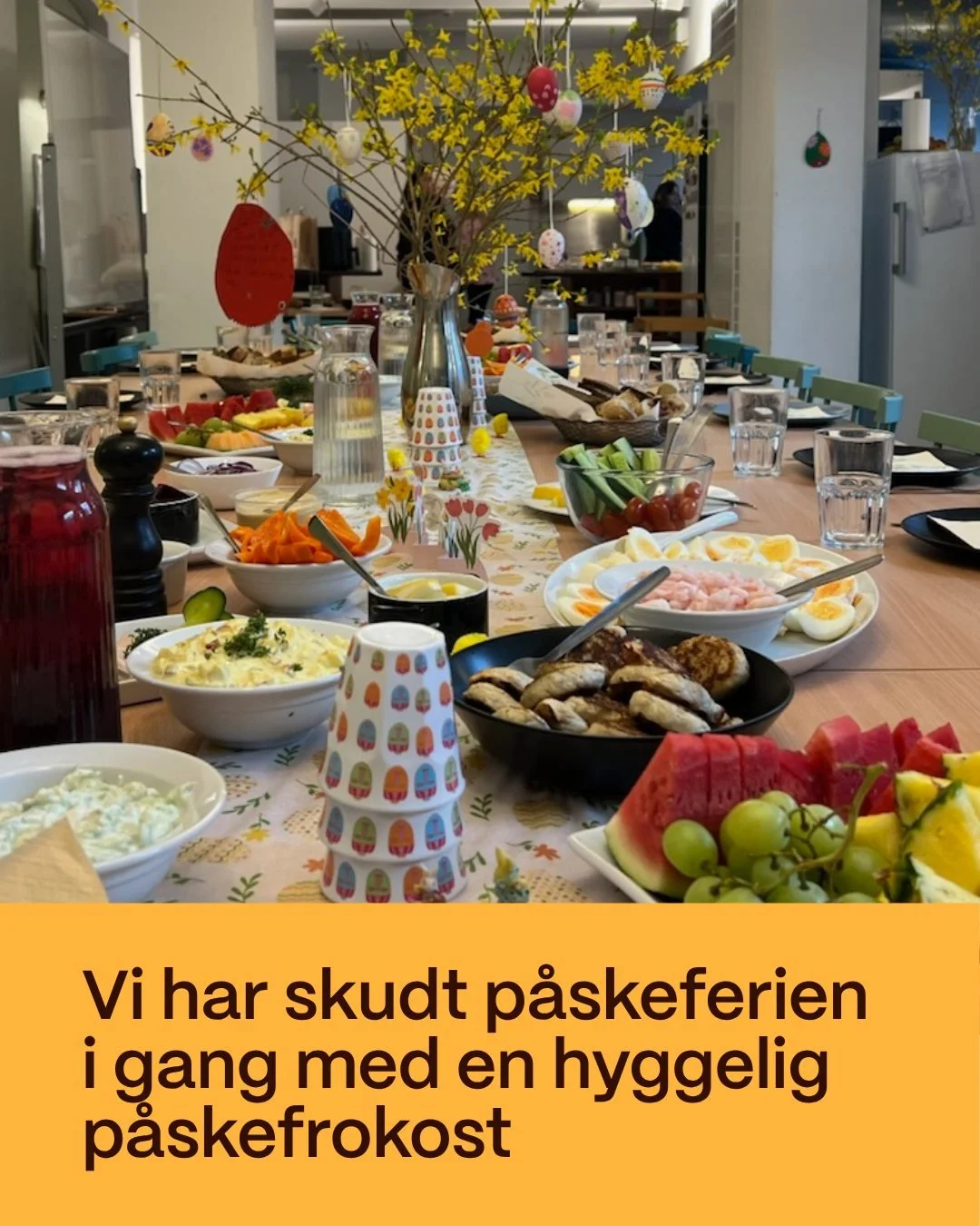 S&aring; blev det p&aring;skeferie i Dansk Kvindesamfunds Krisecentre🐣🌷

P&aring;sken handler for os om, at skabe sm&aring; &oslash;jeblikke af ro, n&aelig;rv&aelig;r og f&aelig;llesskab for kvinder og b&oslash;rn.💚

Derfor pynter vi op, laver kre