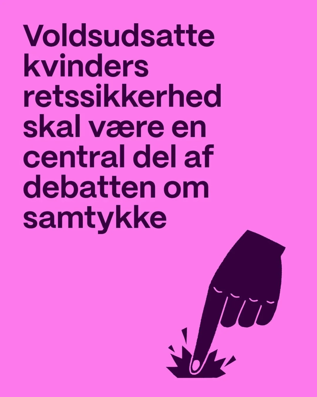 Samtykkeloven var et stort fremskridt, da den tr&aring;dte i kraft i 2021. 📣 Men der er stadig lang vej fra princippet om samtykke til virkeligheden for kvinder, der uds&aelig;ttes for seksualiseret vold og voldt&aelig;gt i parforhold.
 
For voldsud