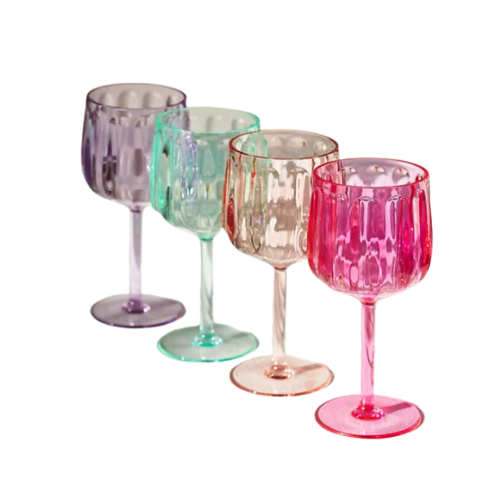Lucia Acrylic Wine Glasses  Everyday Best Buy