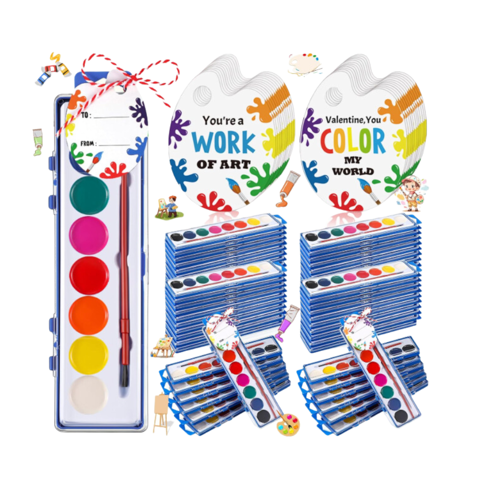 Watercolor Paint Set Valentine