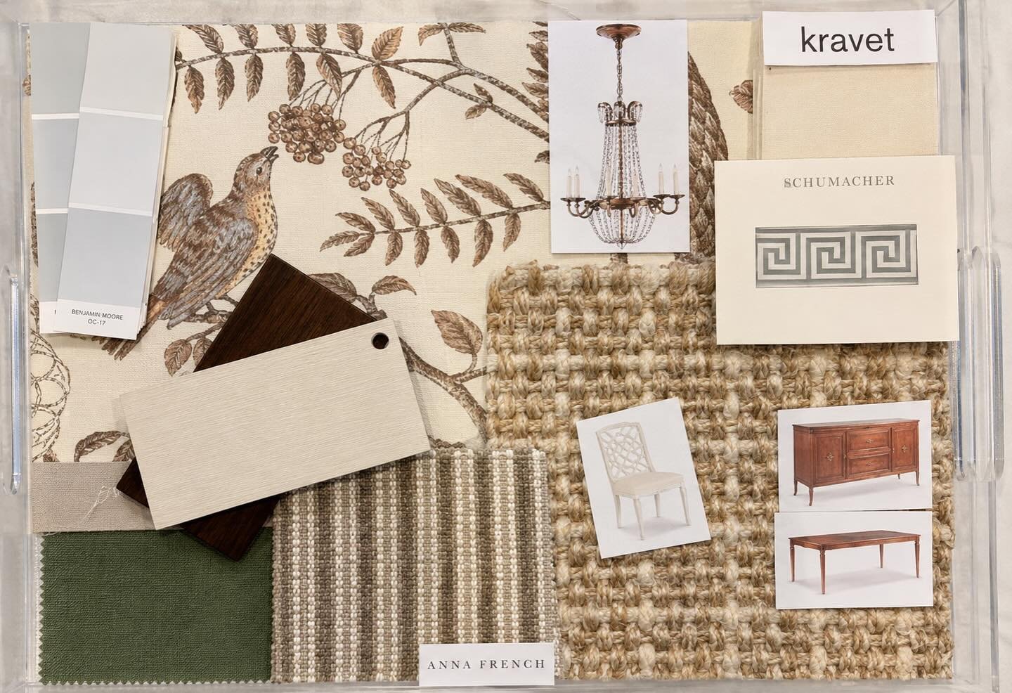 My favorite wallpaper finally getting installed in the prettiest home✨ Can&rsquo;t wait to see this dining room come to life!

&bull;
&bull;
&bull;

#blueshutterdesignstudio #diningroomscheme #birdandthistle #diningroominspo #diningroomdesign