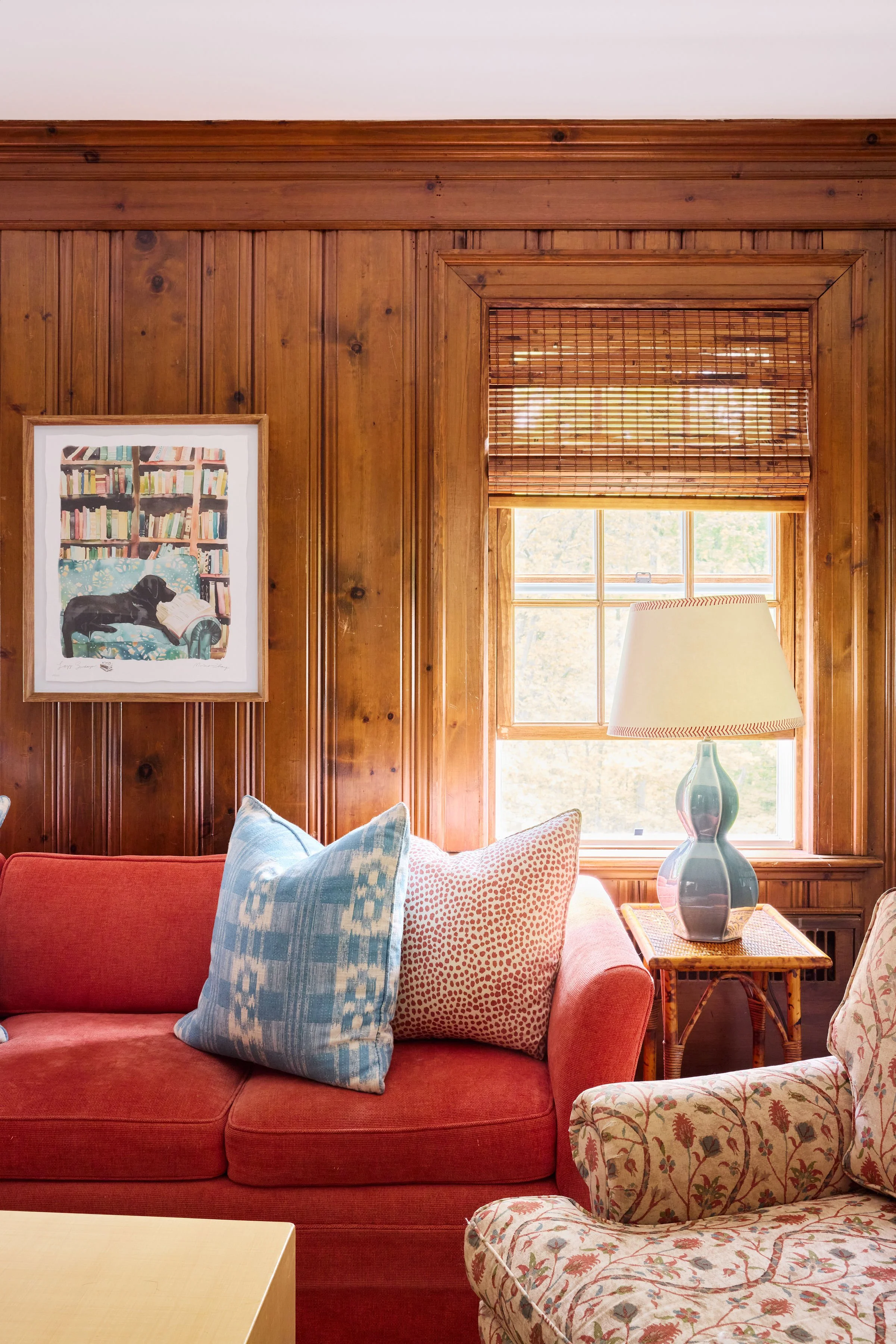 Antique inspired living room