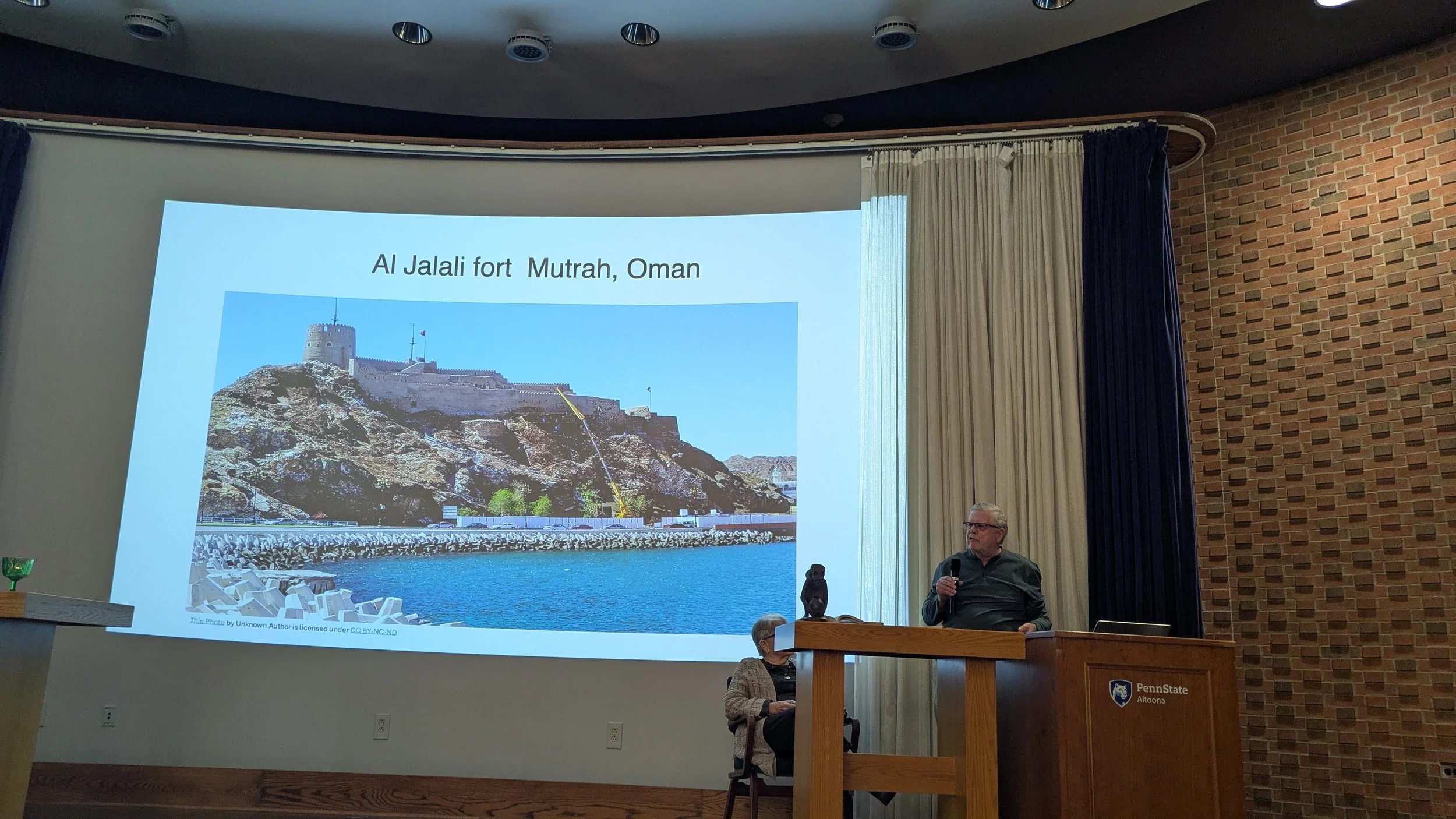Nov. 2, 2015: Living In An Islamic Community. Shamim Rajpar and John Grove described their experiences with the Peace Corps and its impact on their lives.
