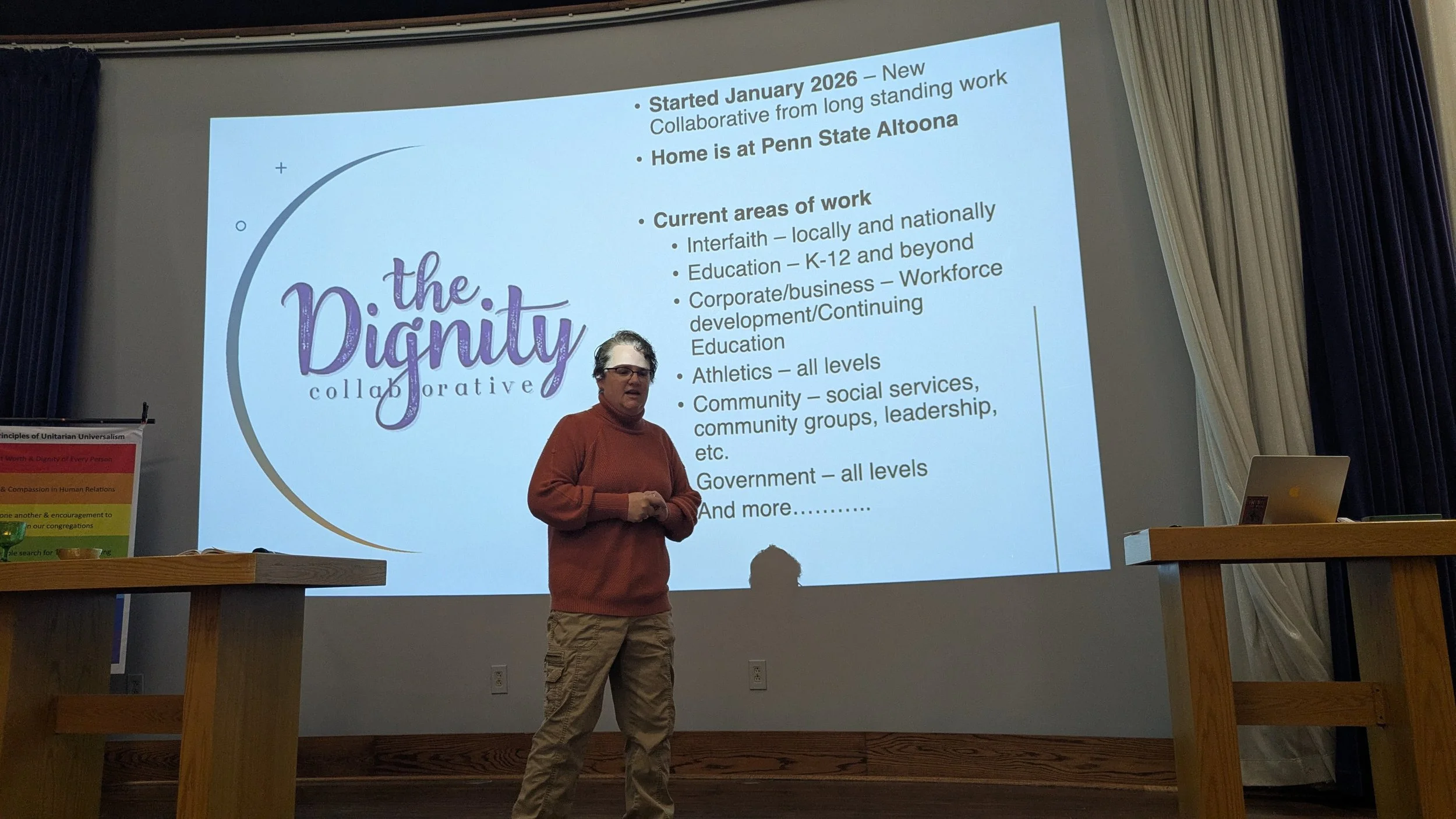 April 19, 2026: The Dignity Collaborative - Sue Patterson of PSU Altoona described several initiatives supporting students in need.
