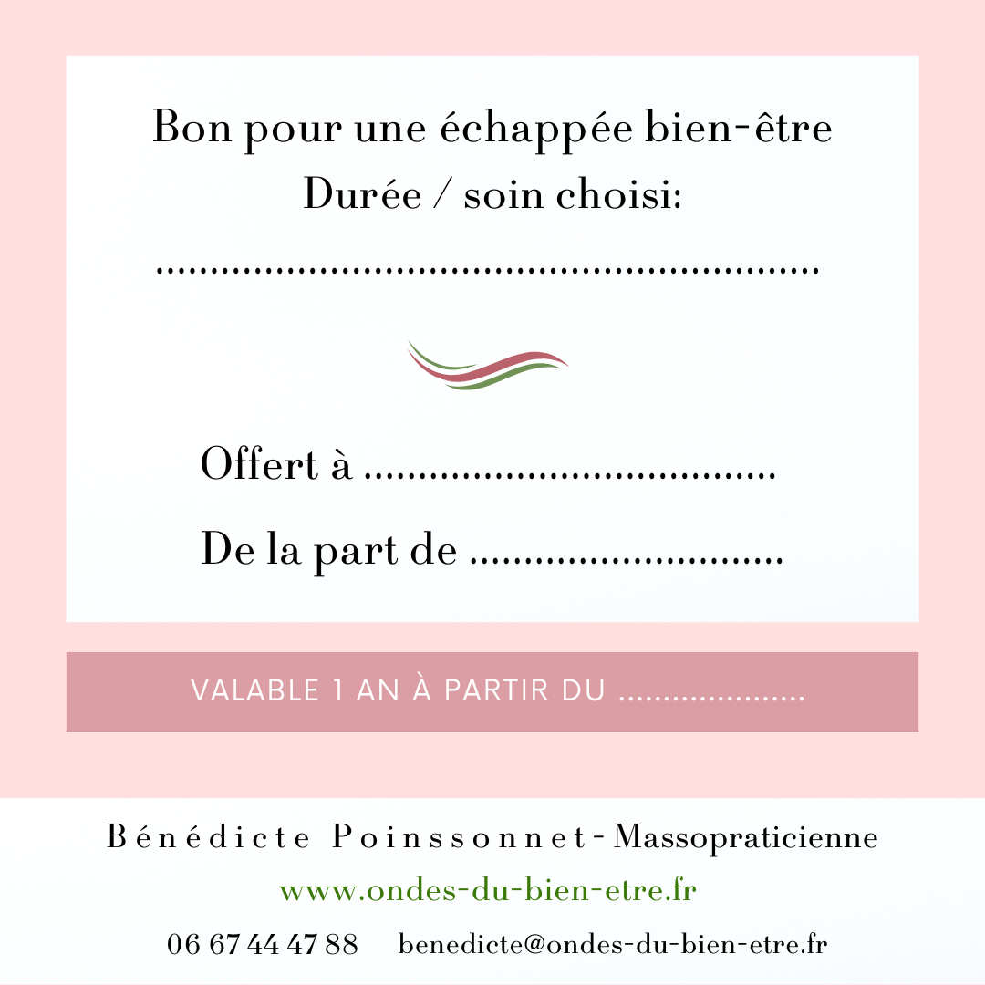 massage Gentilly carte cadeau