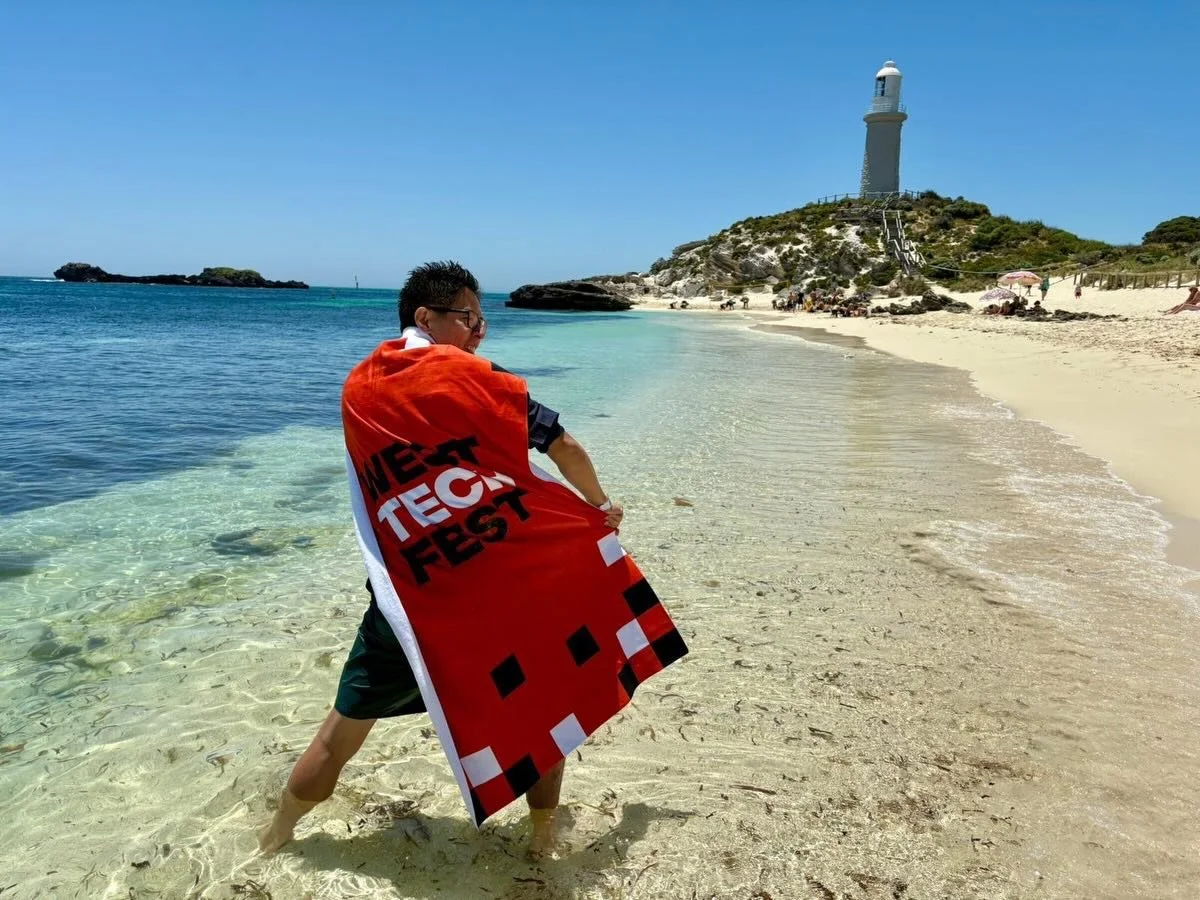 West Tech Fest&rsquo;s long awaited return to the island with West Tech Wadjemup, set against coastal views and island sunsets at Pinky&rsquo;s.
&nbsp;
The forum oﬀered space to relax into conversations on a deeper level, bringing people together for