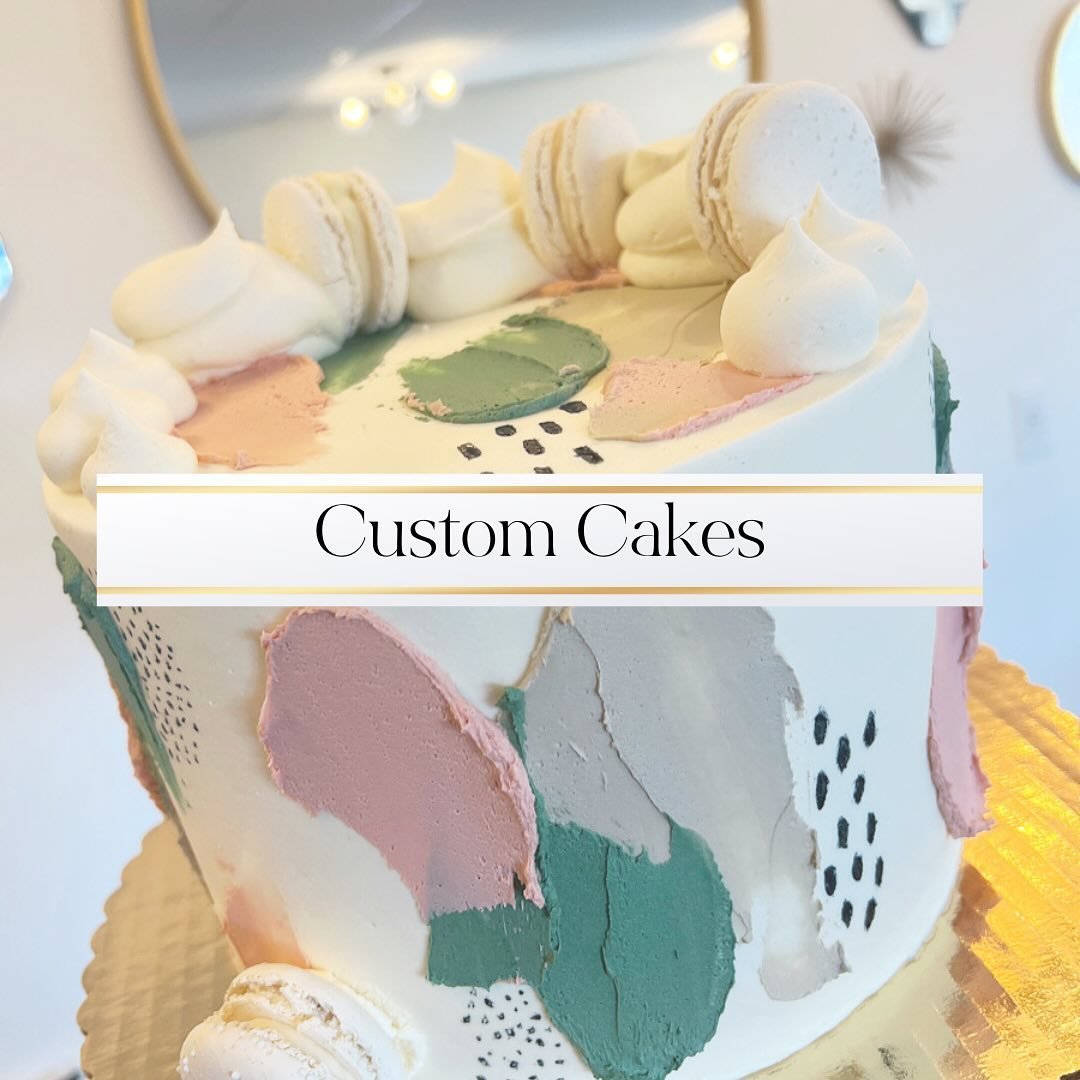Let&rsquo;s talk Custom Cakes💁🏼&zwj;♀️

~We strongly recommend booking your custom order at least 2 weeks out. Your chances are much better to get on our calendar! It&rsquo;s never too early to reach out!!! The reason➡️We are a made to order cake s