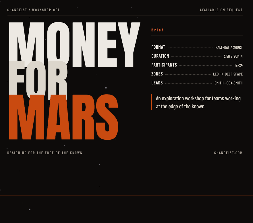 Money for Mars