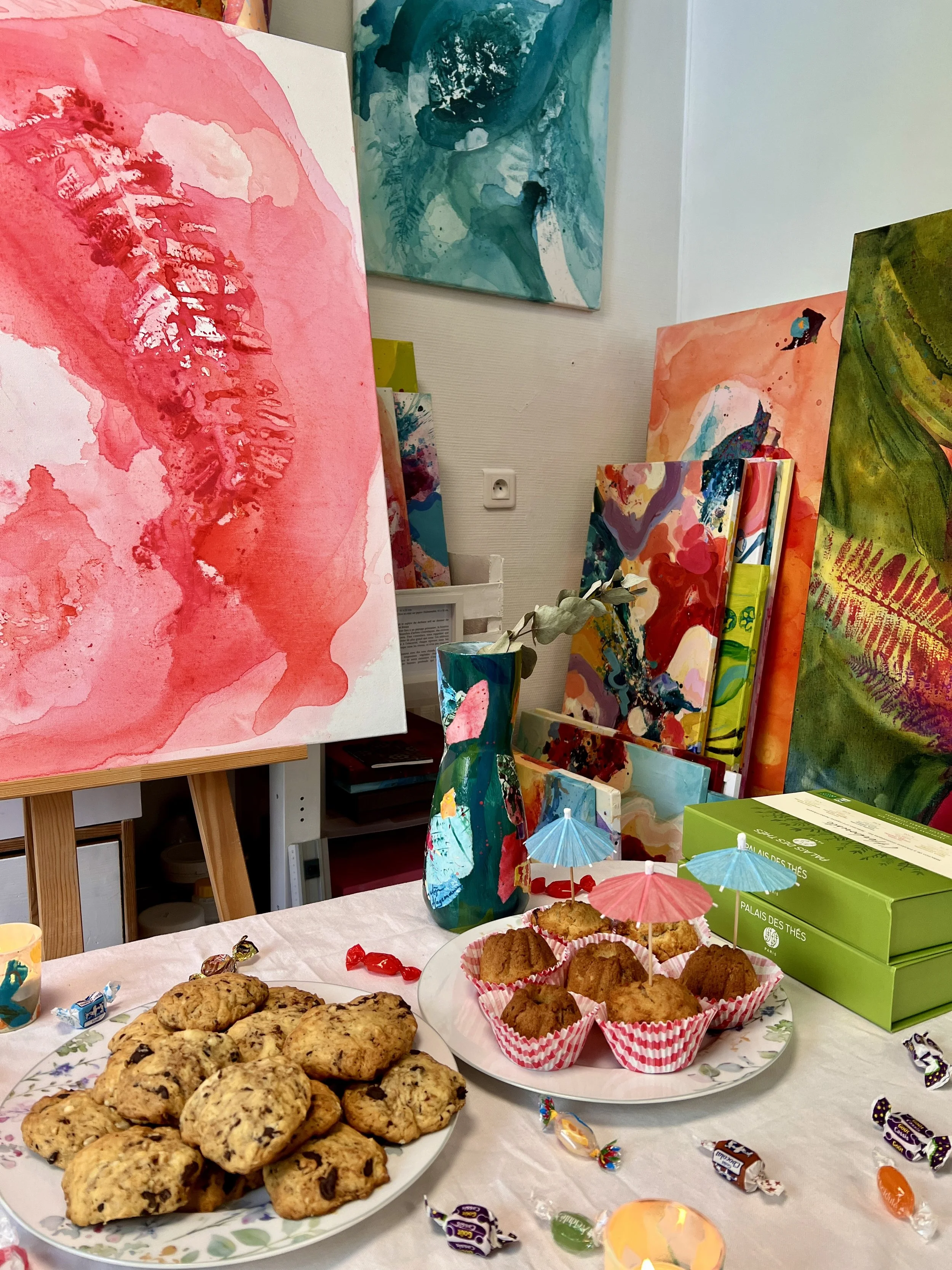 Envie de venir à l'atelier pour un apéro artistique ?
