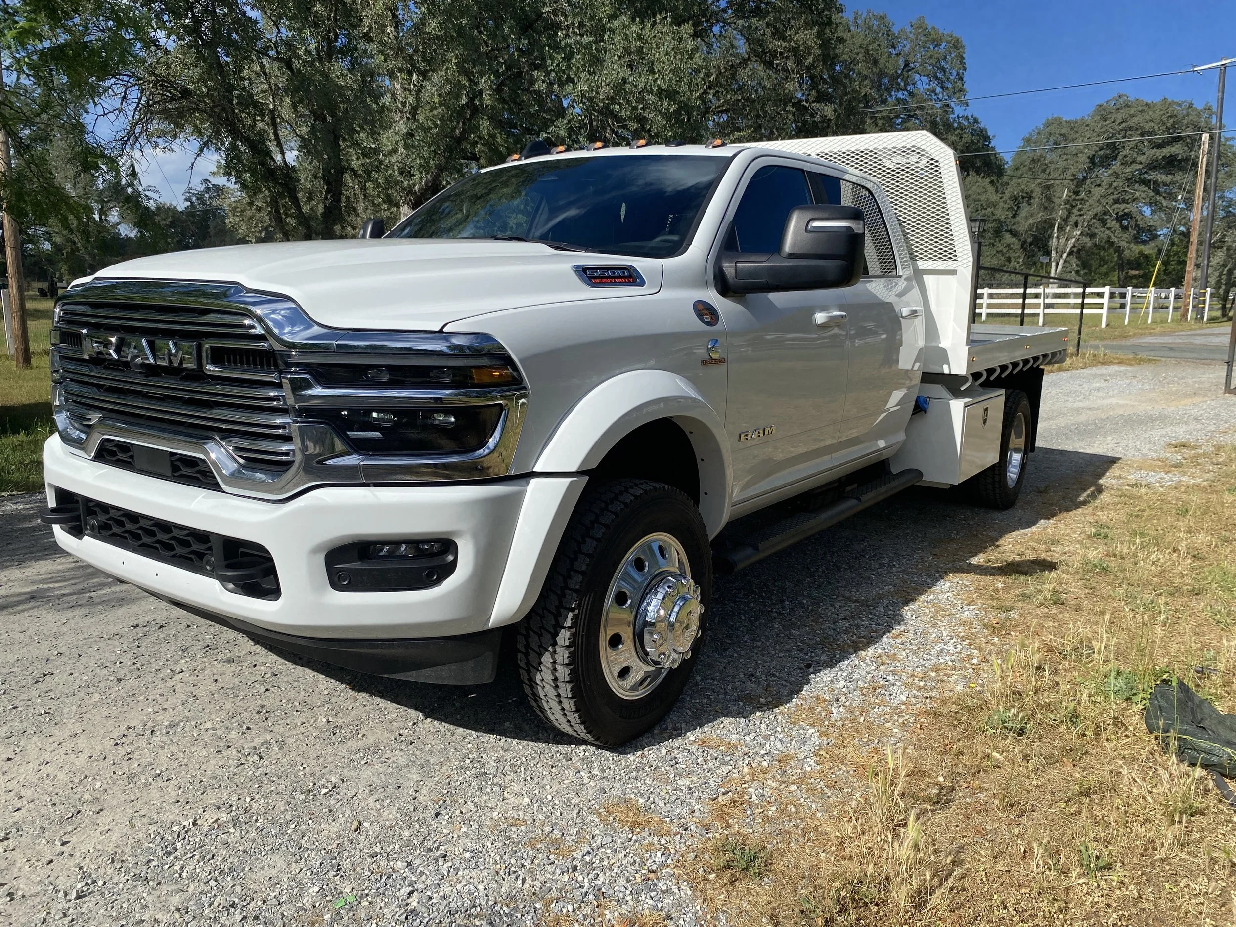 2026 Ram 5500 Dump Bed with (2) Underbody Boxes(18”x18”x36" Long Buyers 3 point latch Tool Box)