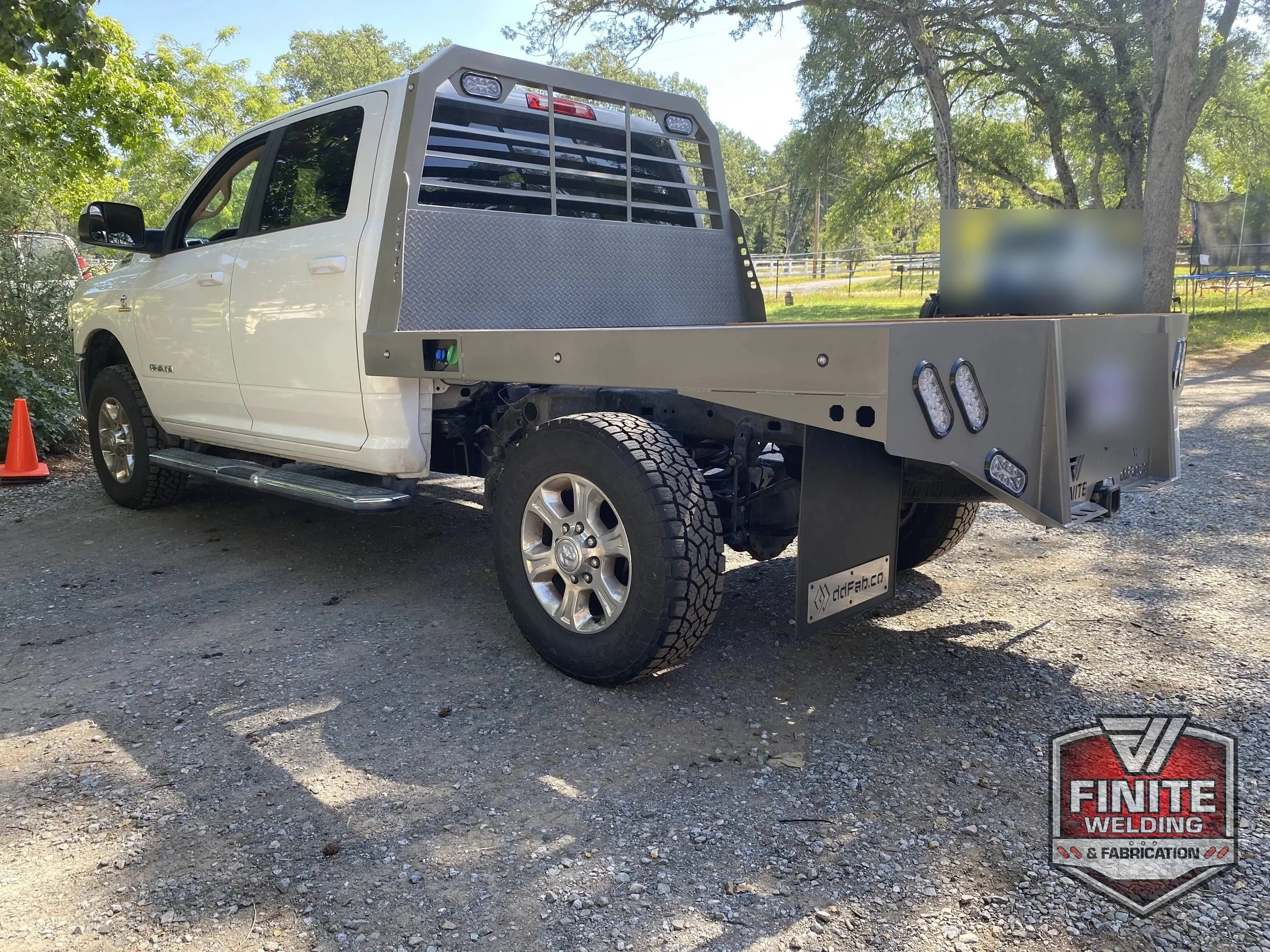 Ram HD sandblasted steel flatbed, view 1