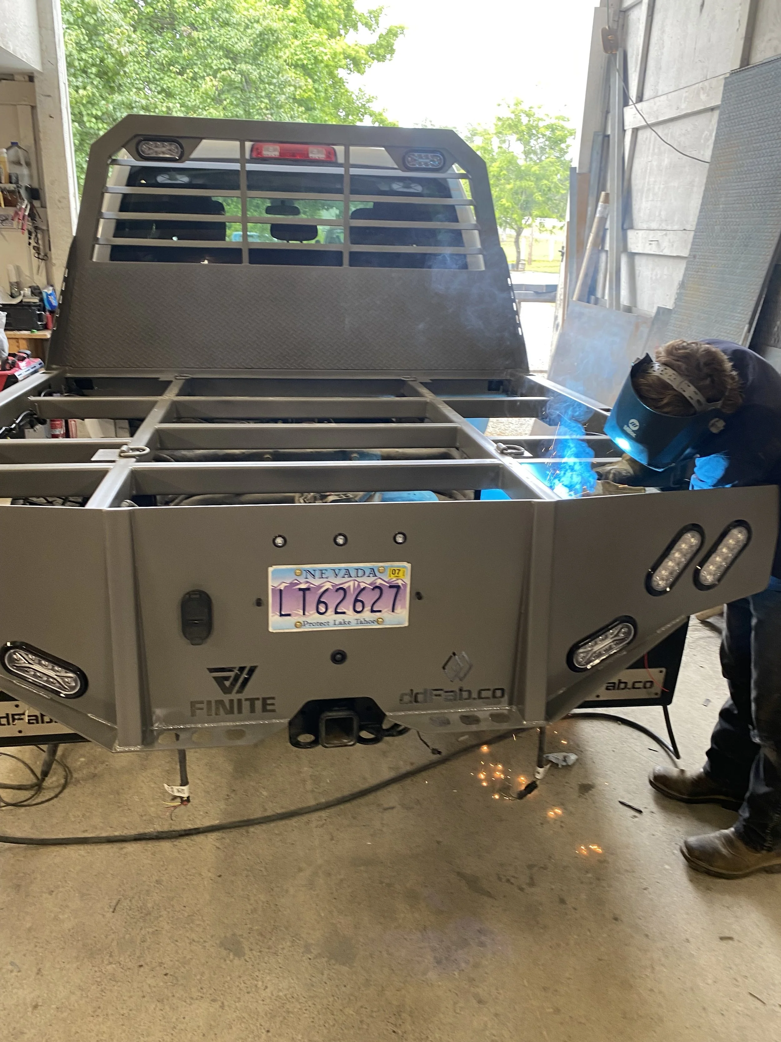 Steel Frame, Sand Blasted with Matte Clear Powder Coat