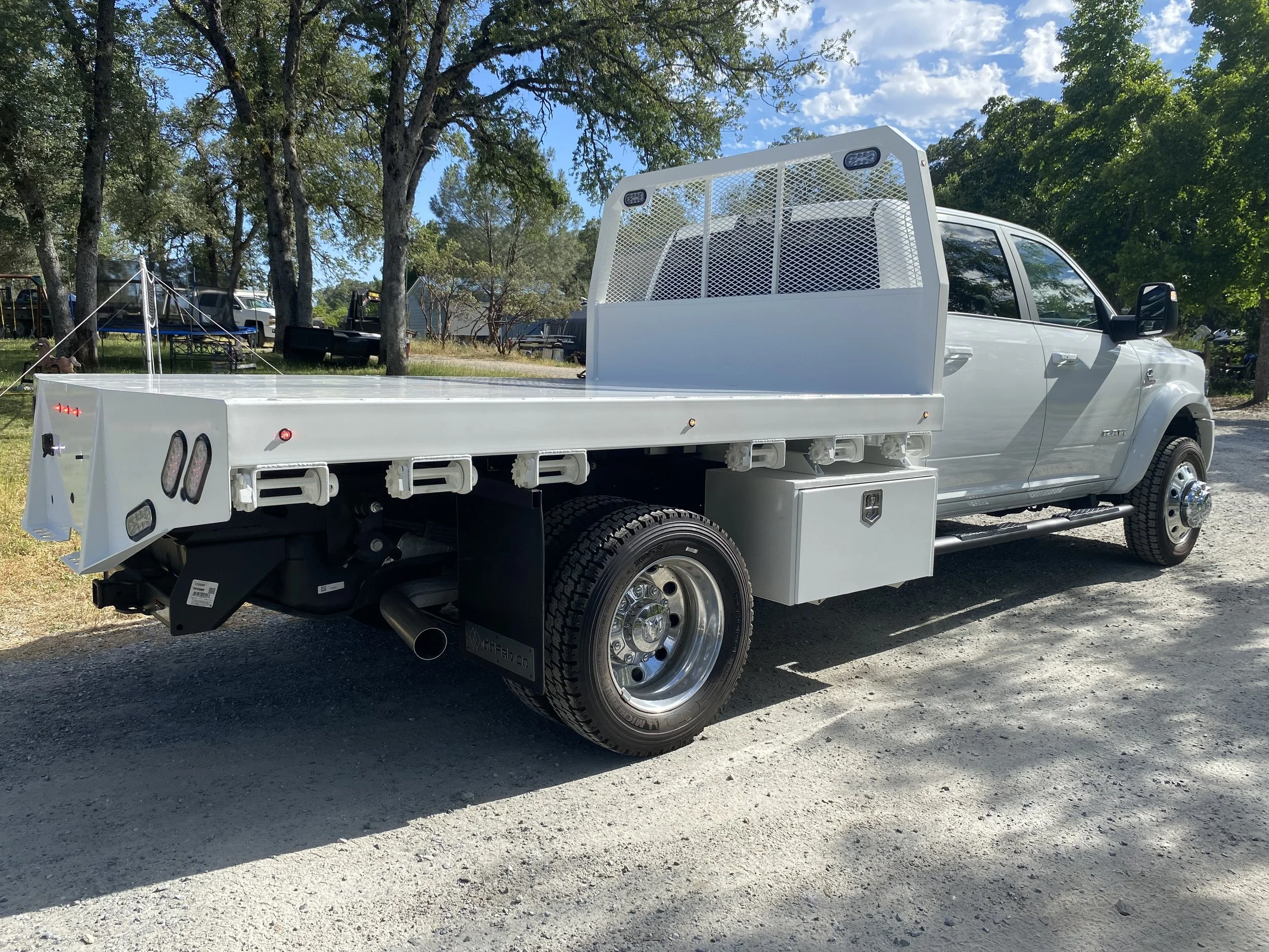 2026 Ram 5500 Dump Bed with (2) Underbody Boxes(18”x18”x36" Long Buyers 3 point latch Tool Box)