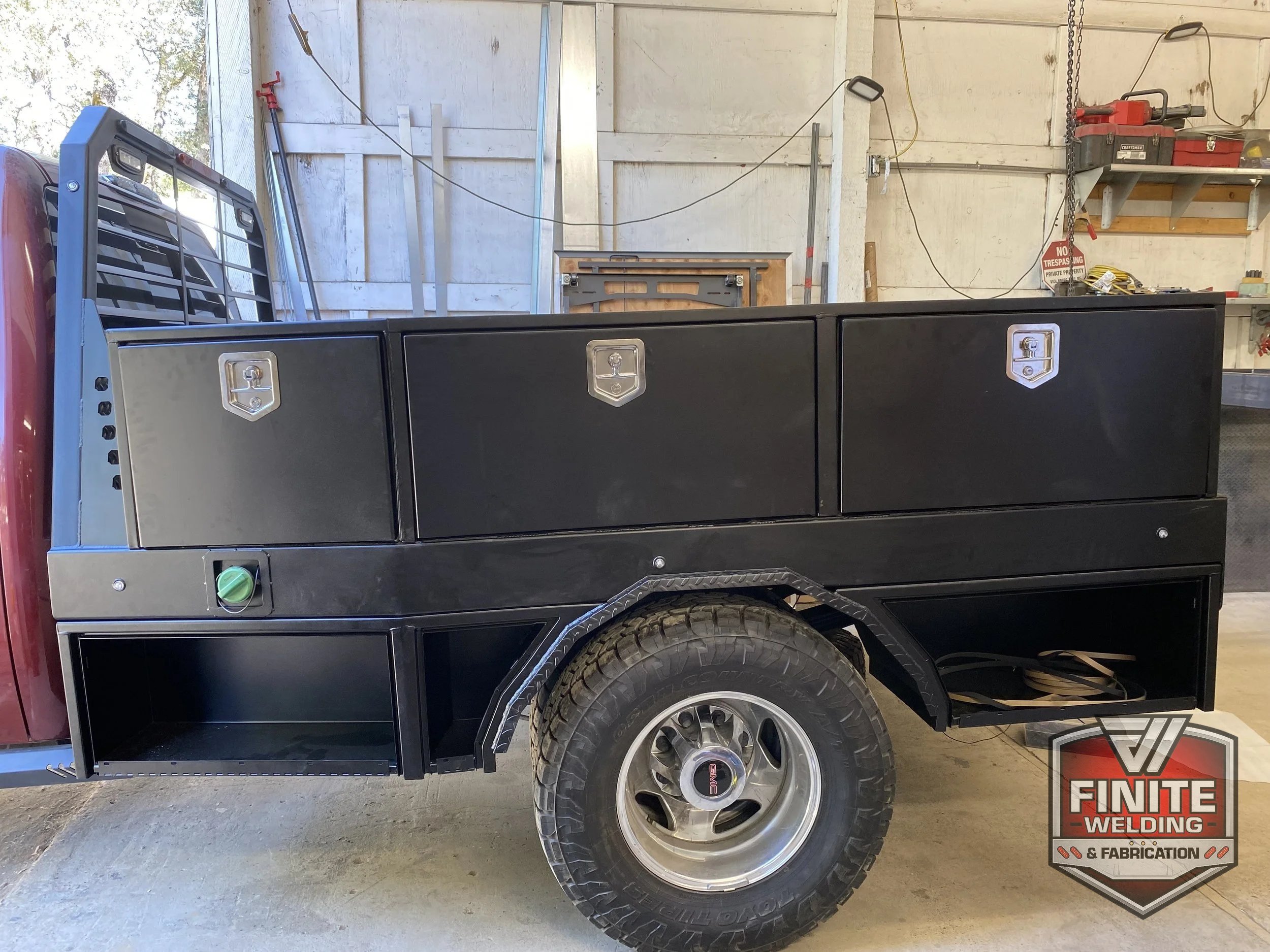 2013 GMC Sierra 3500 dually custom flatbed, view 9