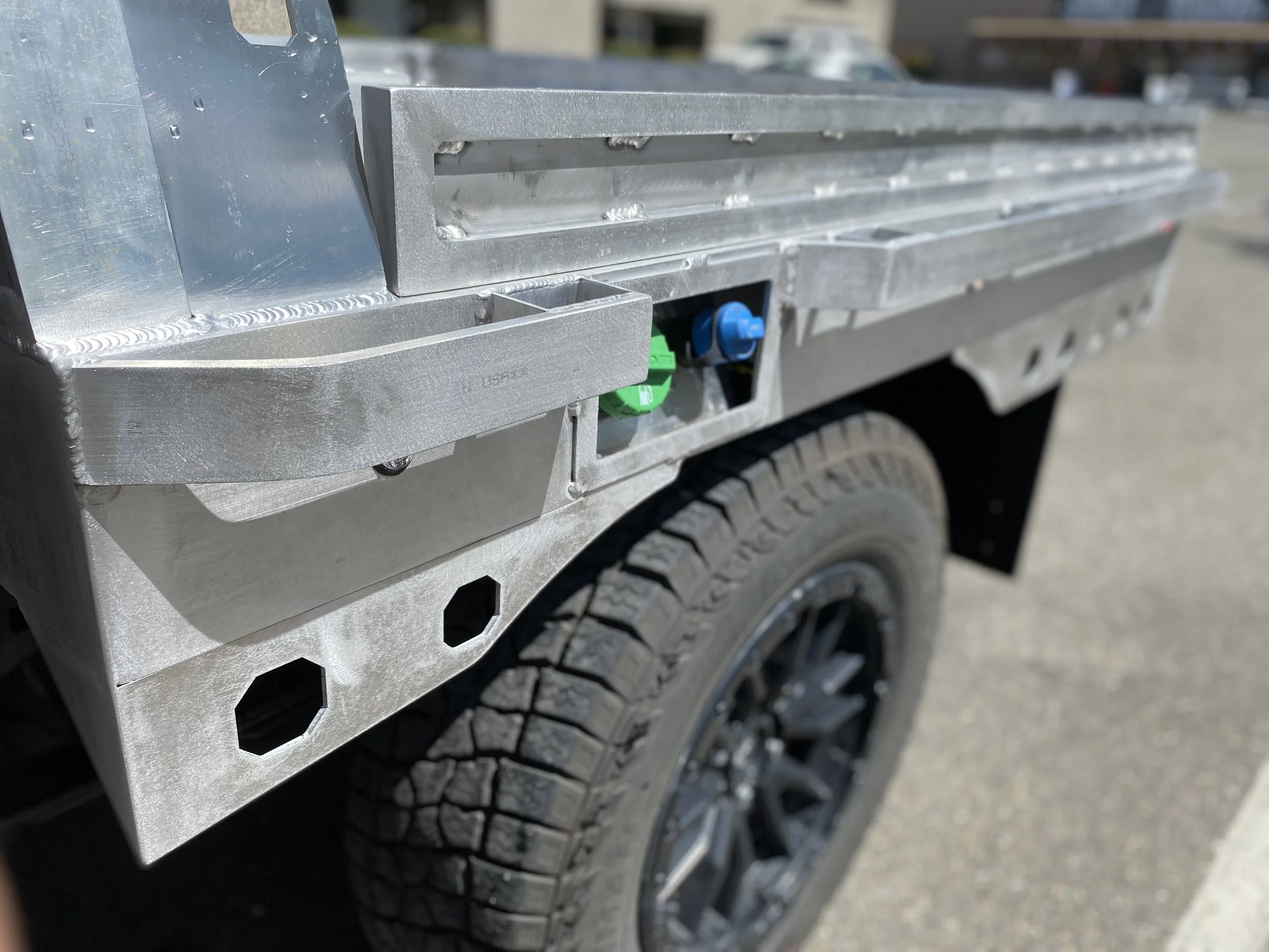 Aluminum Frame, Bed Rails, Rub Rails, Diesel/DEF