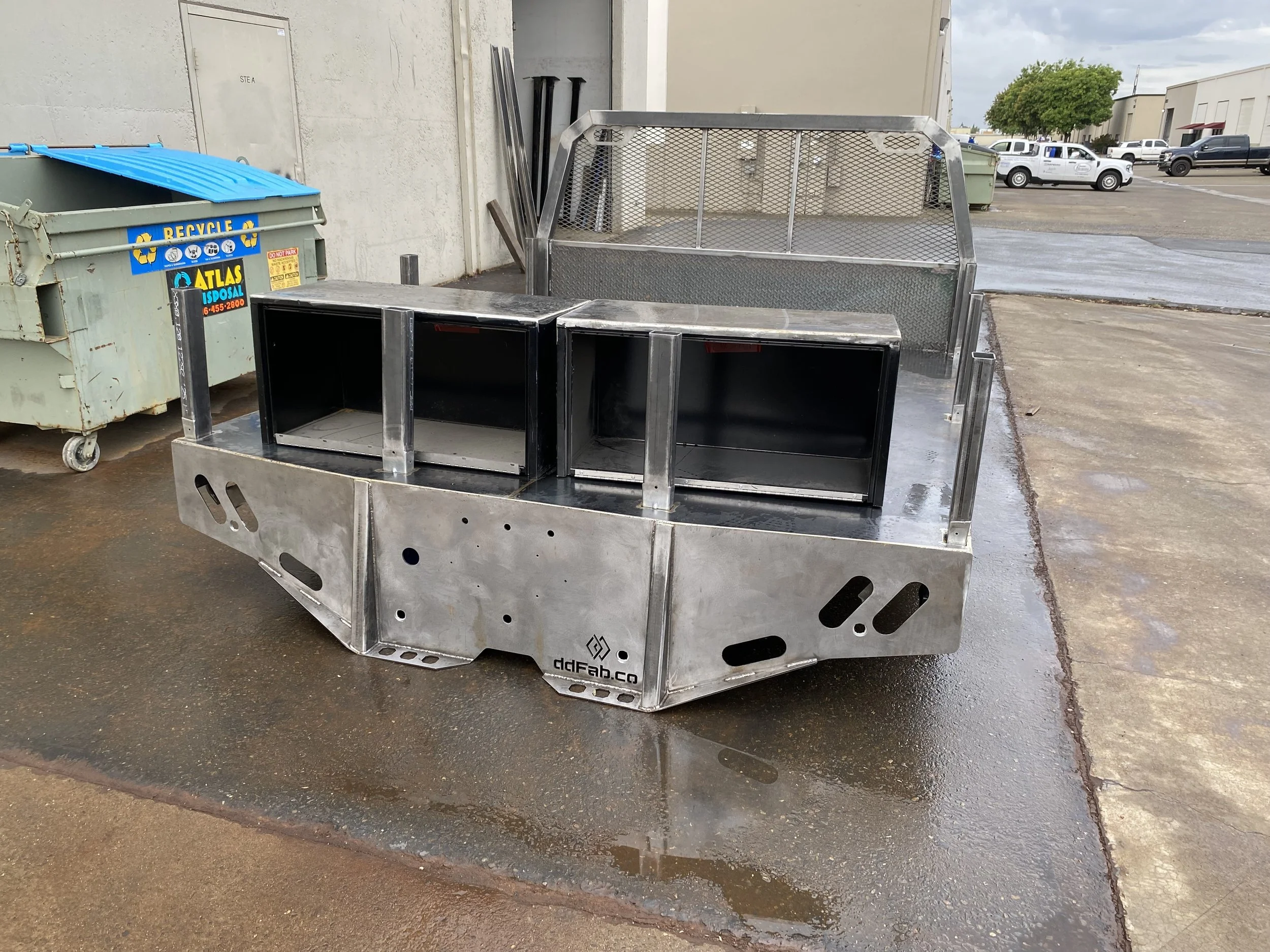 2026 Ram 5500 Dump Bed with (2) Underbody Boxes(18”x18”x36" Long Buyers 3 point latch Tool Box)
