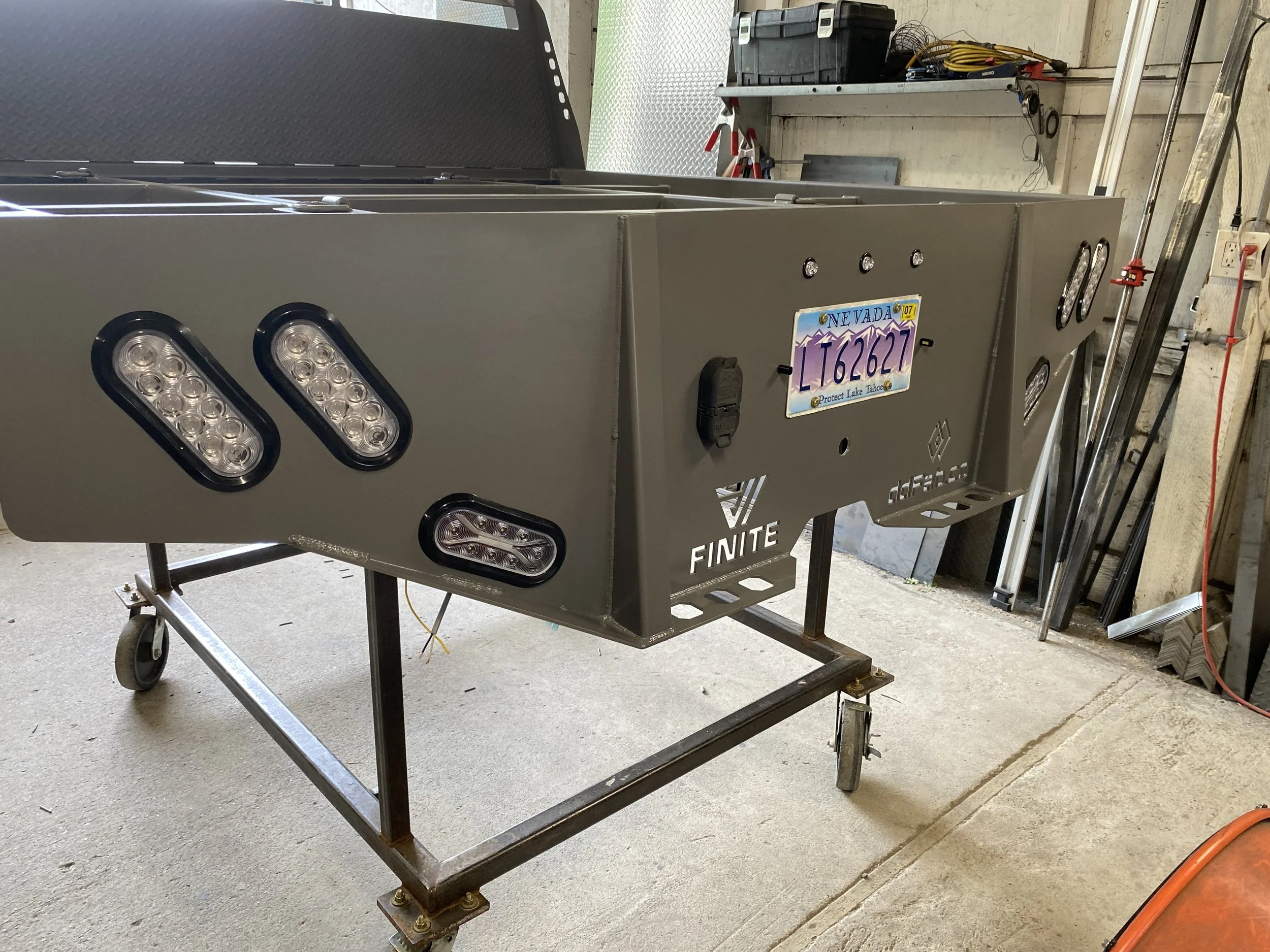 Steel Frame, Sand Blasted with Matte Clear Powder Coat