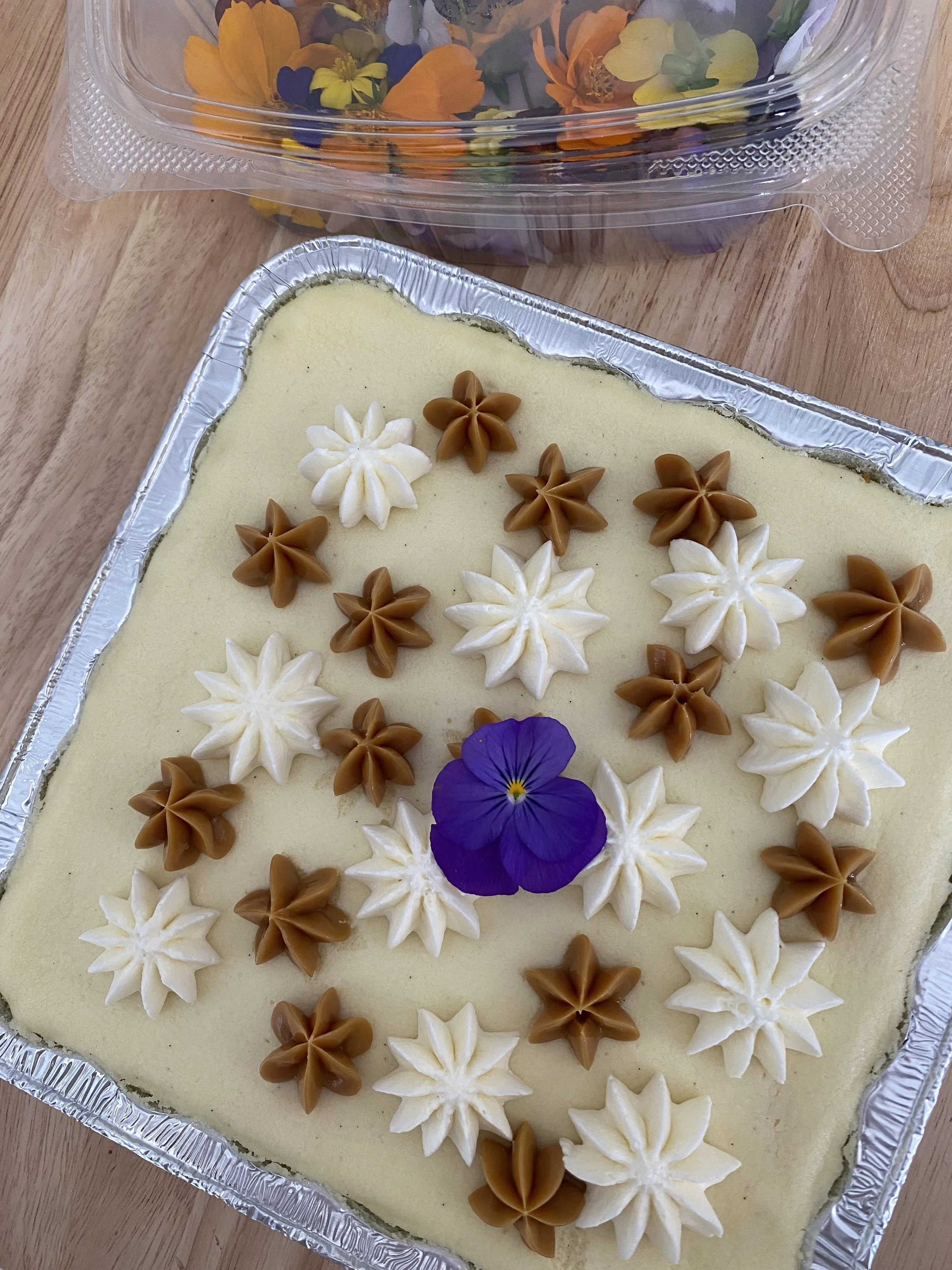 Vanilla Bean Goat Cheese Cheesecake Bar (slice or whole)