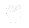 head symbol with lines above head indicating stress