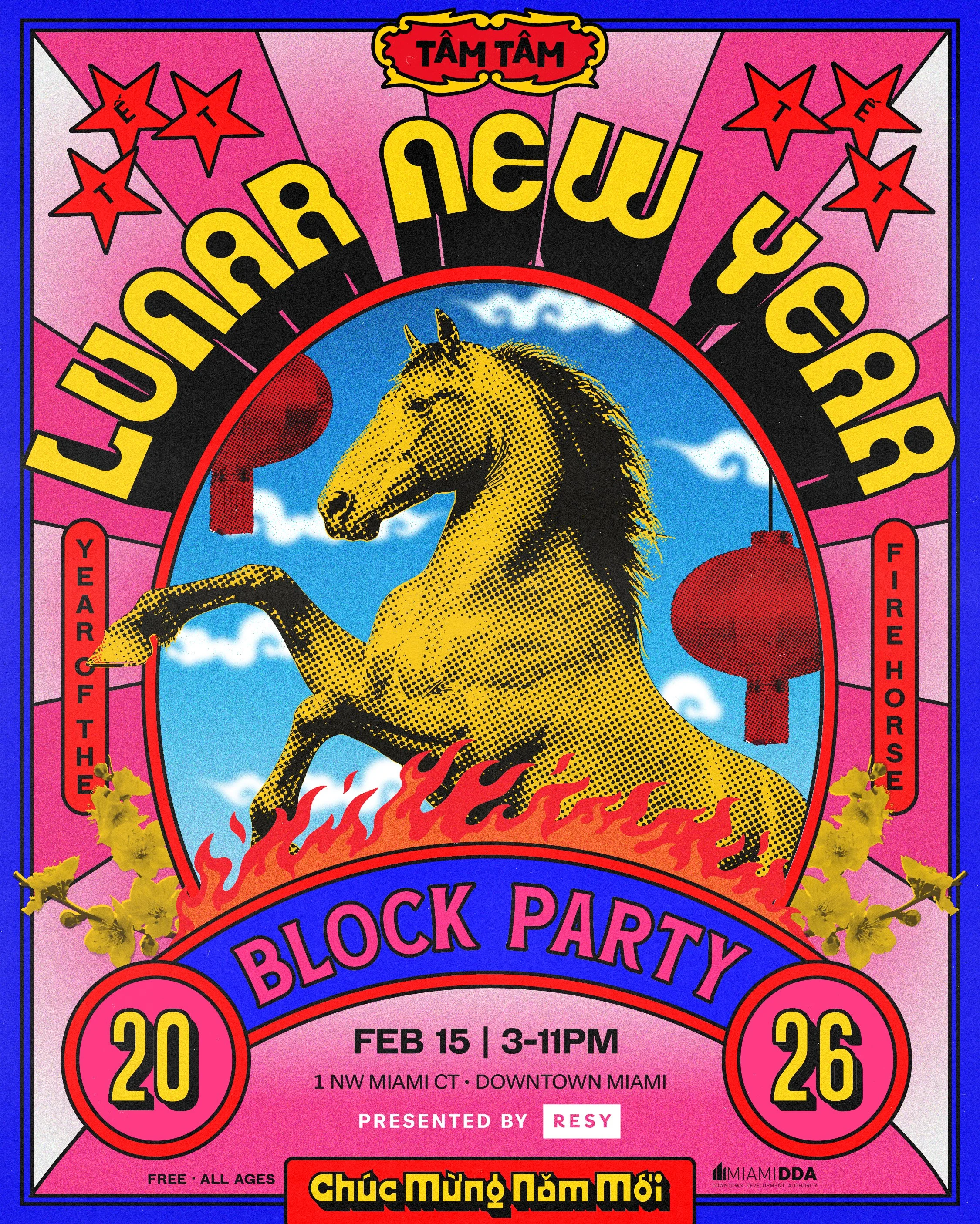 Tam Tam Lunar new year block party 2026 