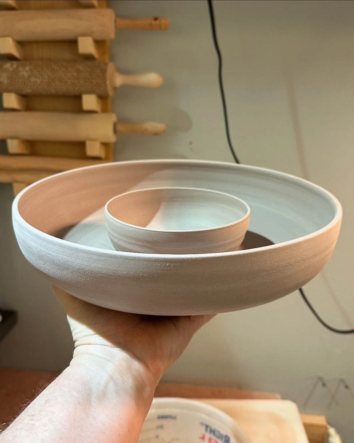This is what happens when you forget to cover your work because you&rsquo;re rushing. 😩 

#potteryfail #potteryfails #wheelthrownpottery