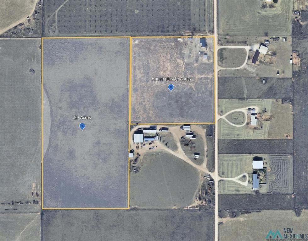 550 S RR N 1/2, Portales, NM ---- $70,000 ---- 20 acres of open land with a private well, available individually or in combination w/adjoining 10 acres with updated home....