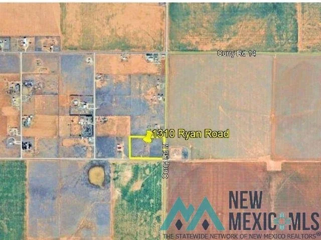1310 Ryan Road ---- $85,000 ---- 10 acres of land just 4.5 miles northwest of Clovis....