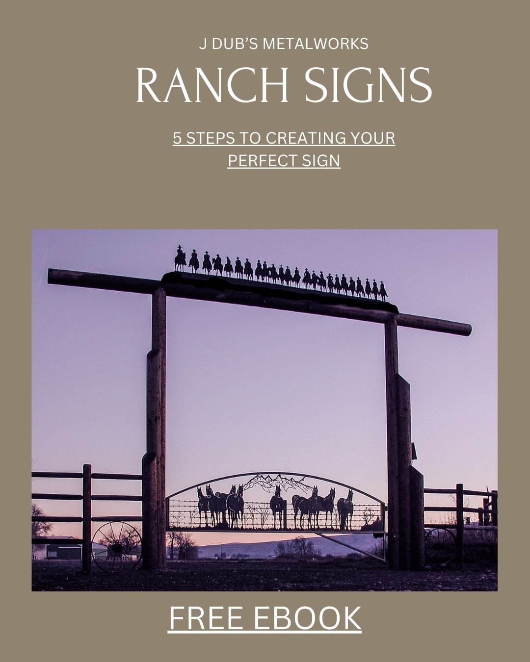 Metal Ranch Signs Cattle Design - J. Dub's Metalworks