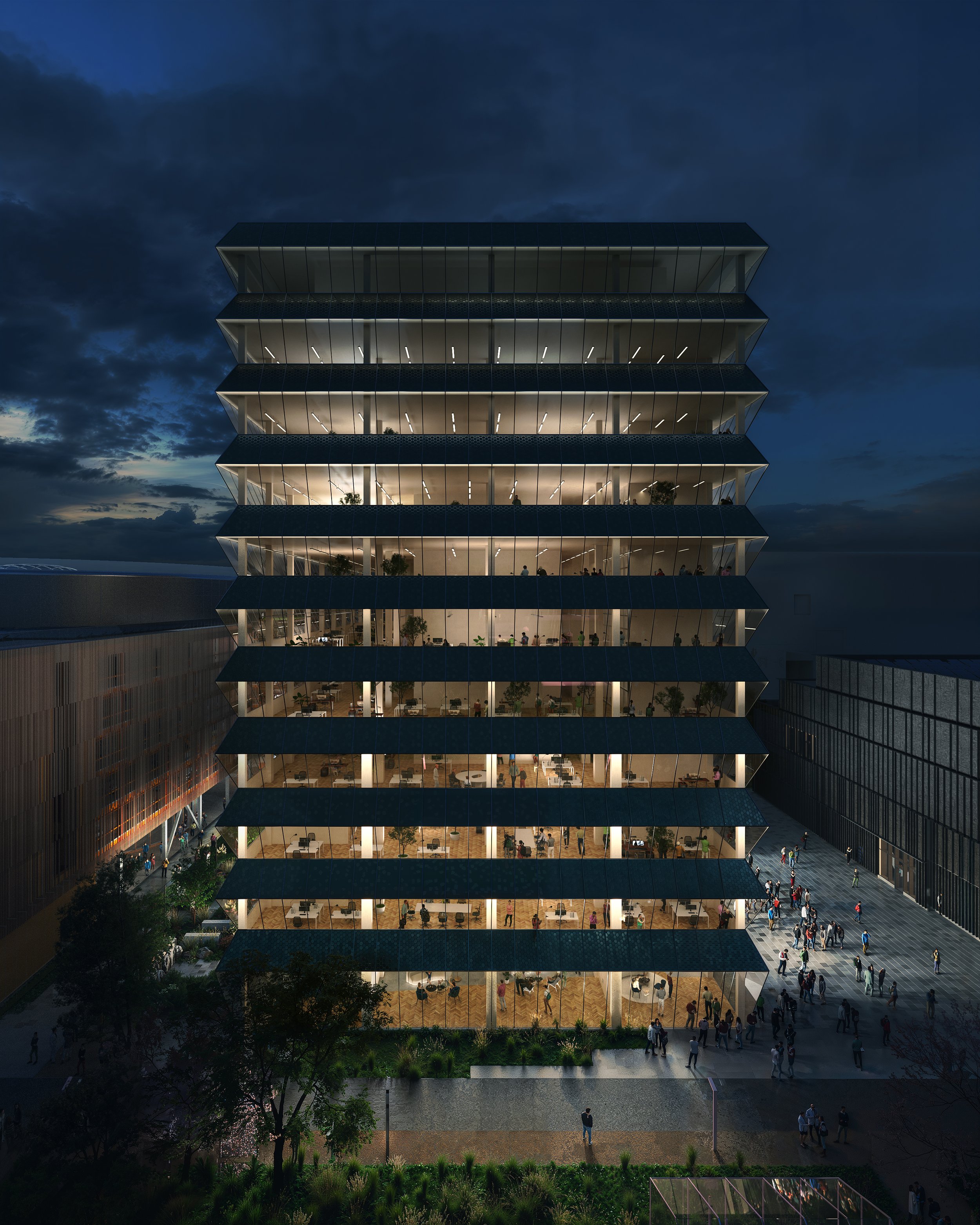 Hochhaus Süd IPAI | Quelle © IPAI/MVRDV