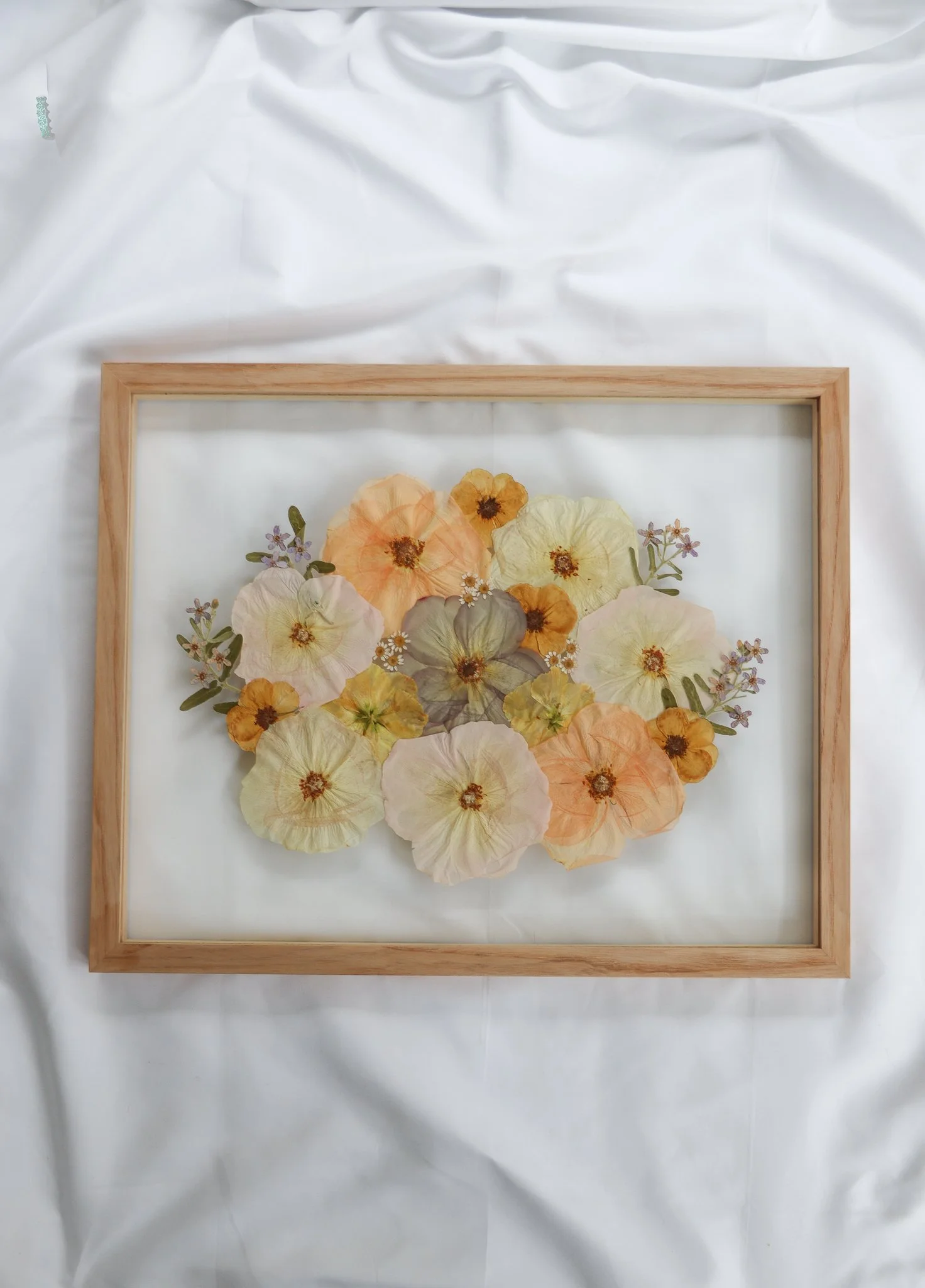 Framed bridal bouquet Yorkshire