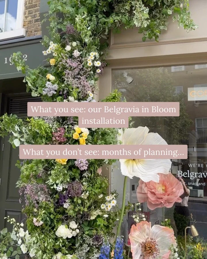 When people see an installation like this, they just see the beautiful flowers&hellip; 

What they don&rsquo;t see are the months of planning we did with @corstonarchitecturaldetail, the many conversations, site visits, logistics, grower conversation